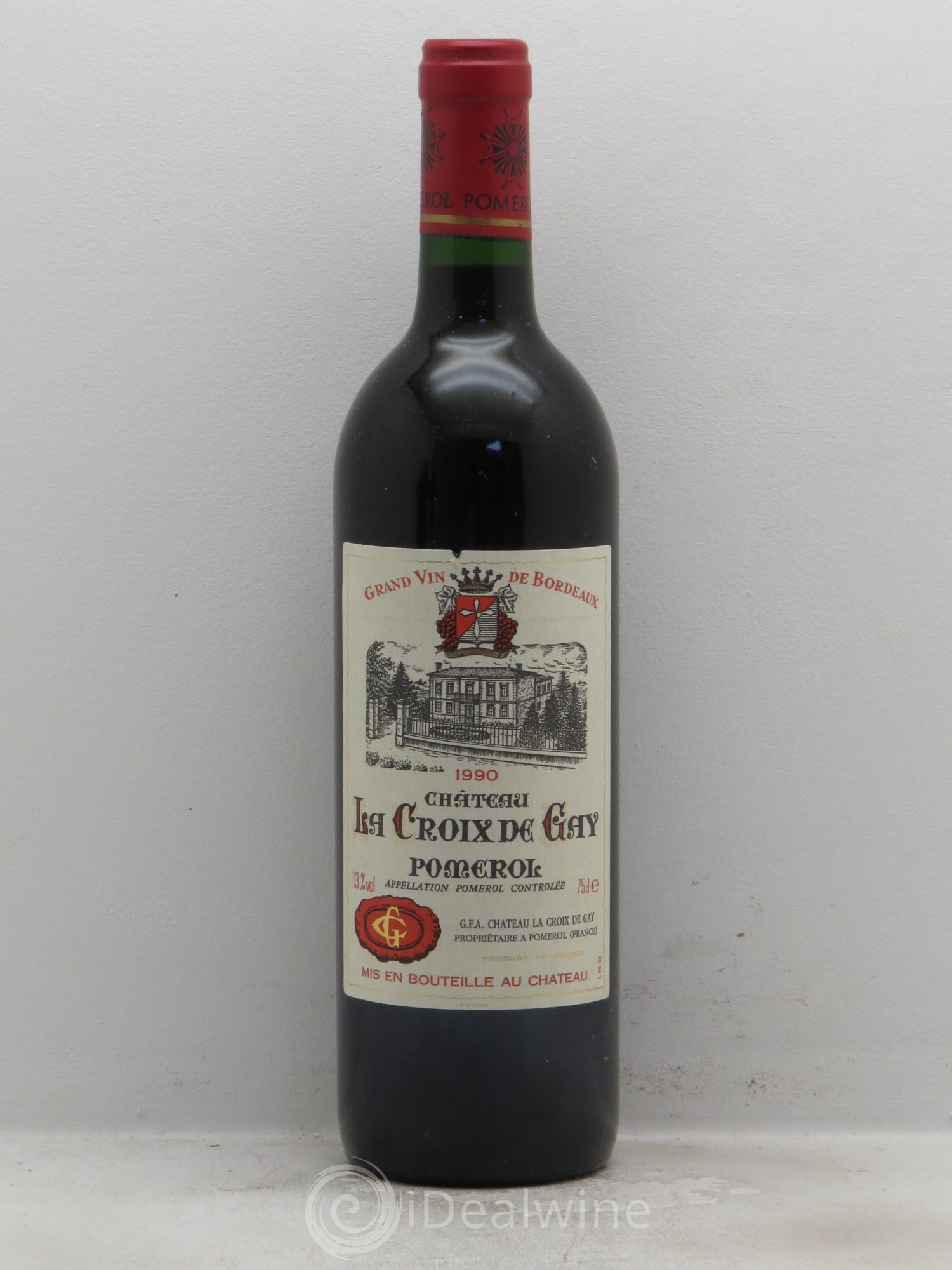 Château la Croix de Gay 1990 - Lot de 12 bouteilles - 0
