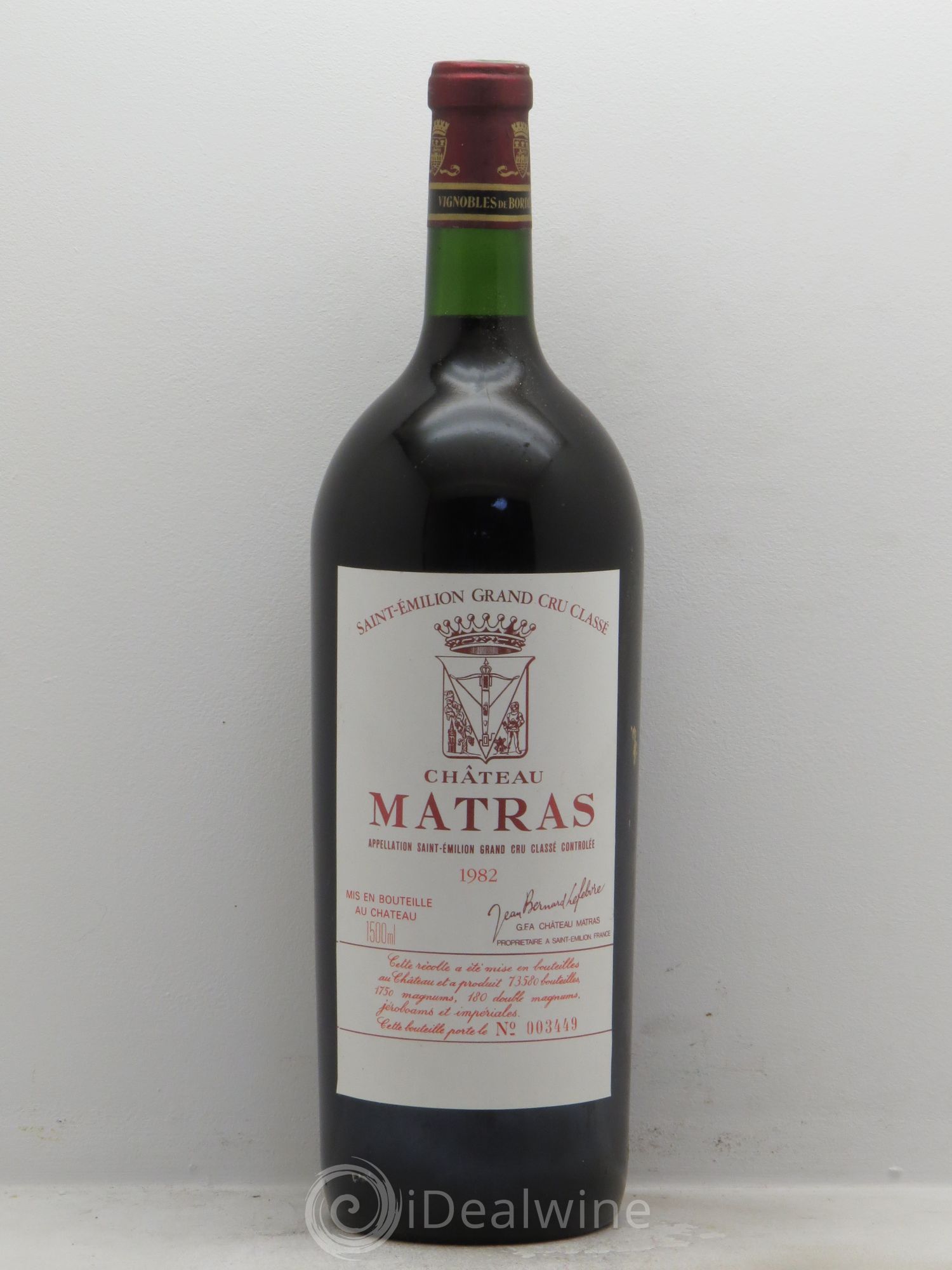 Château Matras 1982 - Posten von 1 Magnum - 0