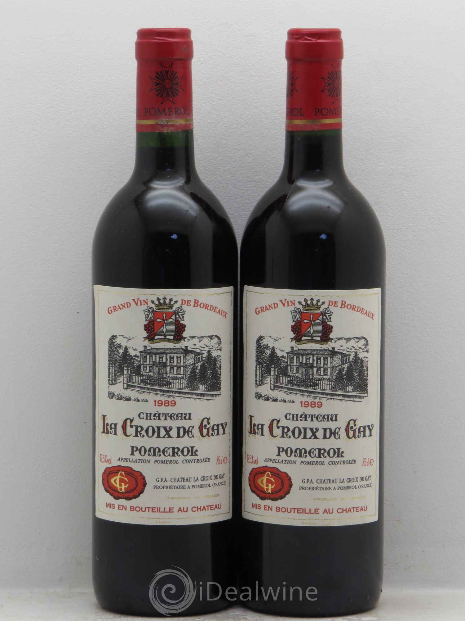 Château la Croix de Gay 1989 - Lot de 2 bouteilles - 0
