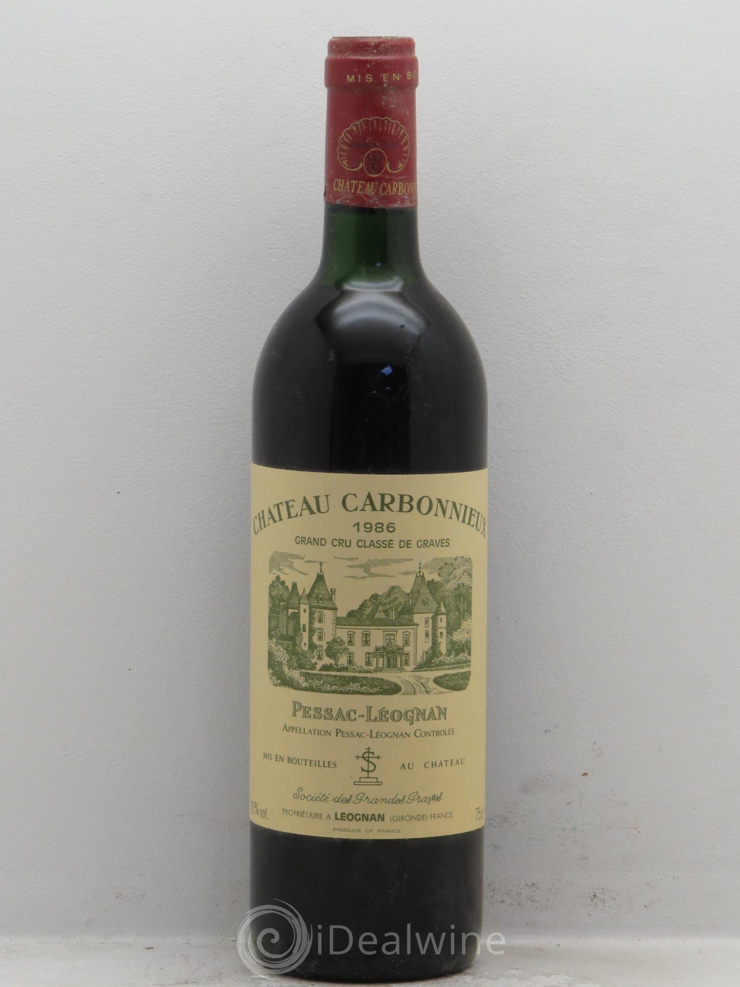 Château Carbonnieux Cru Classé de Graves 1986 - Lot de 6 bouteilles - 0