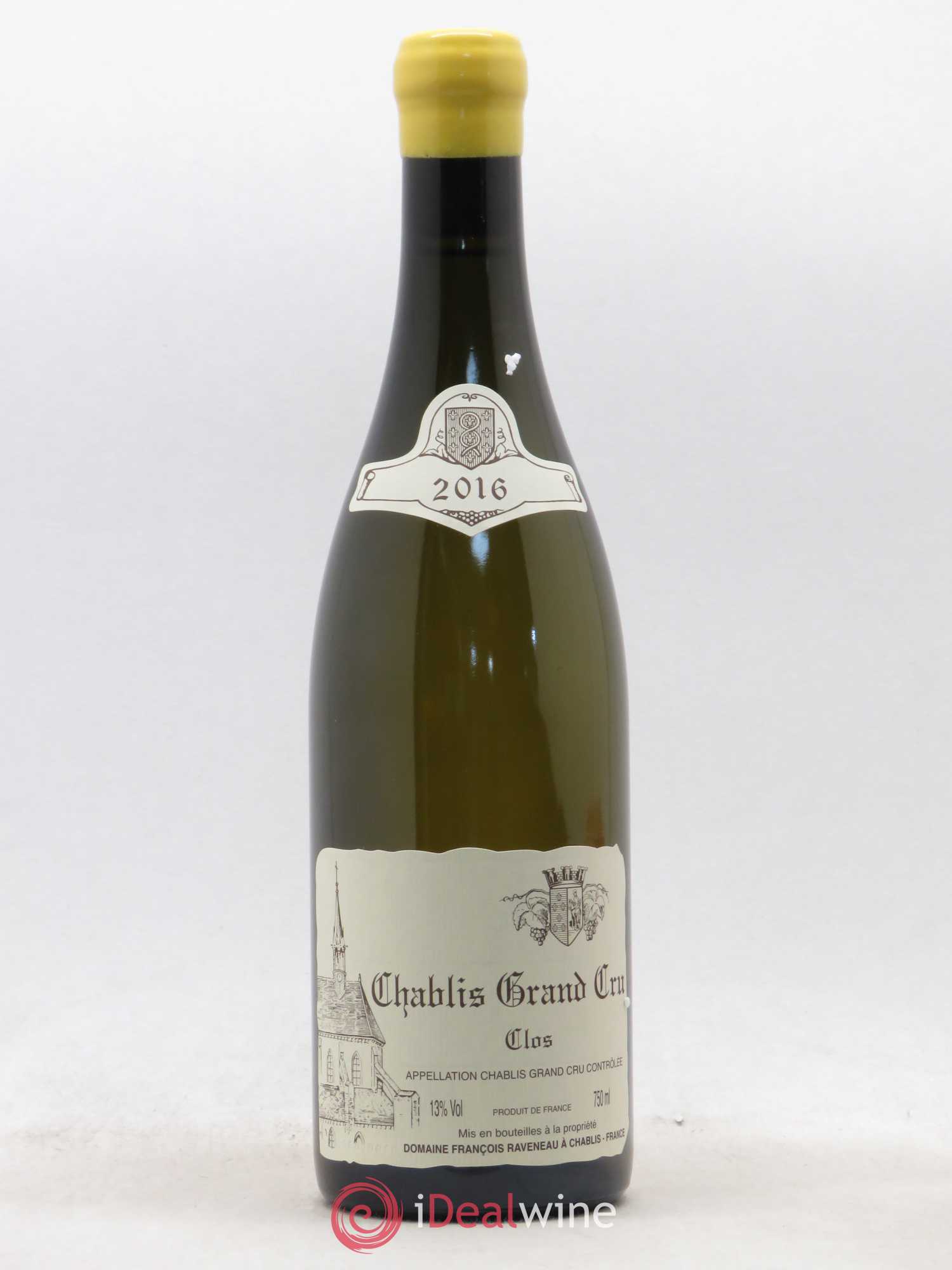 Chablis Grand Cru Clos Raveneau (Domaine) 2016 - Lot de 1 bouteille - 0