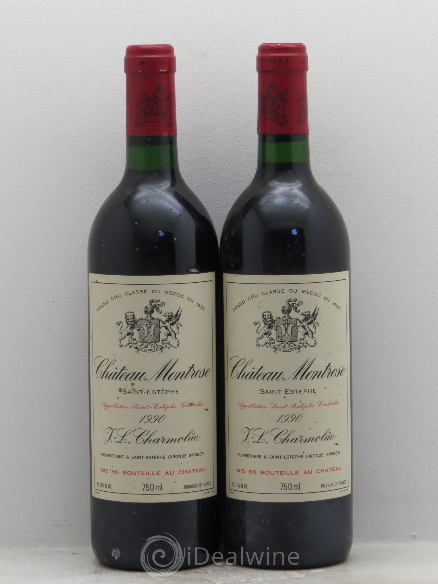 Château Montrose 2ème Grand Cru Classé 1990 - Lot de 2 bouteilles - 0