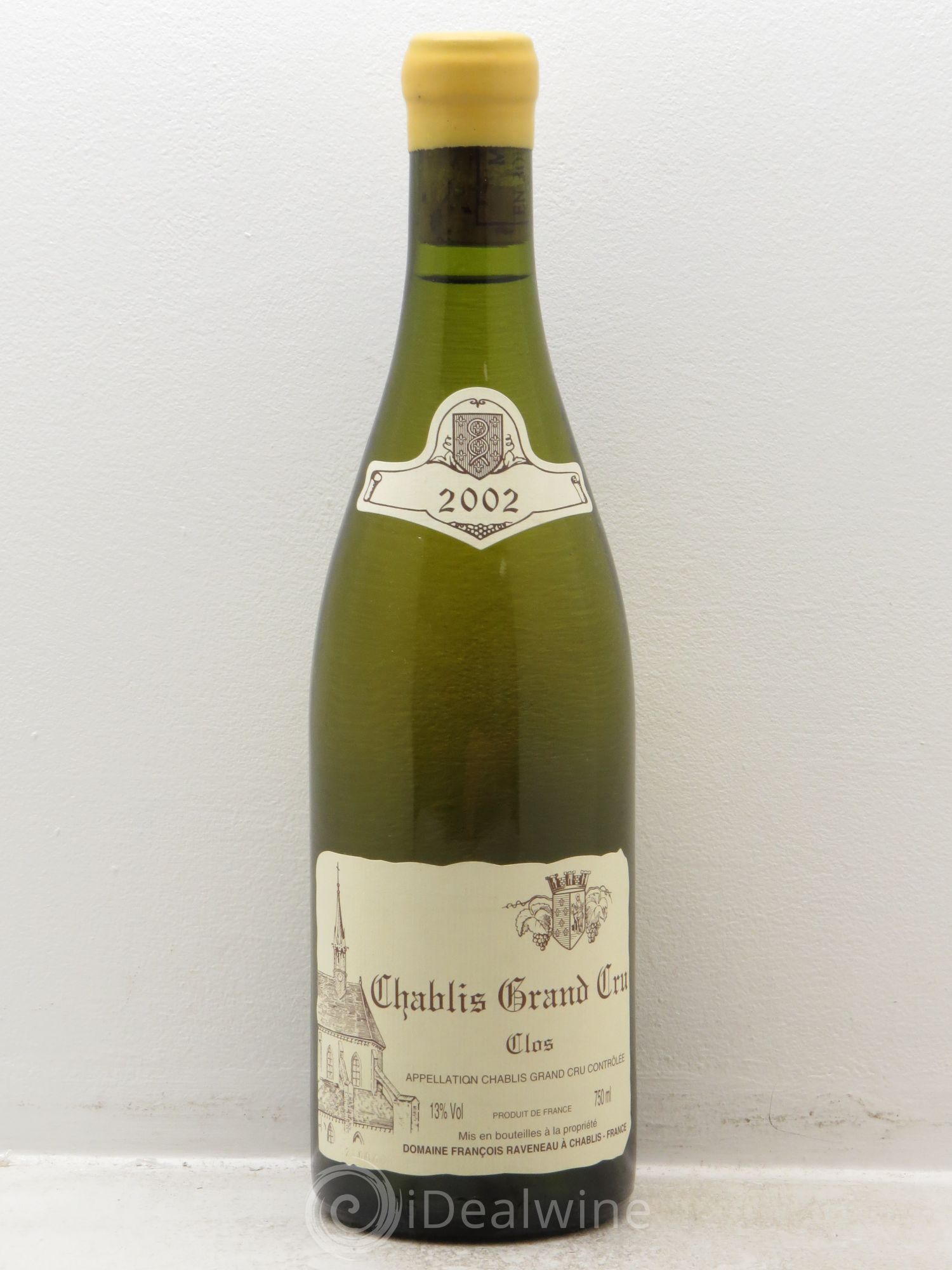 Chablis Grand Cru Clos Raveneau (Domaine) 2002 - Lot de 1 bouteille - 0