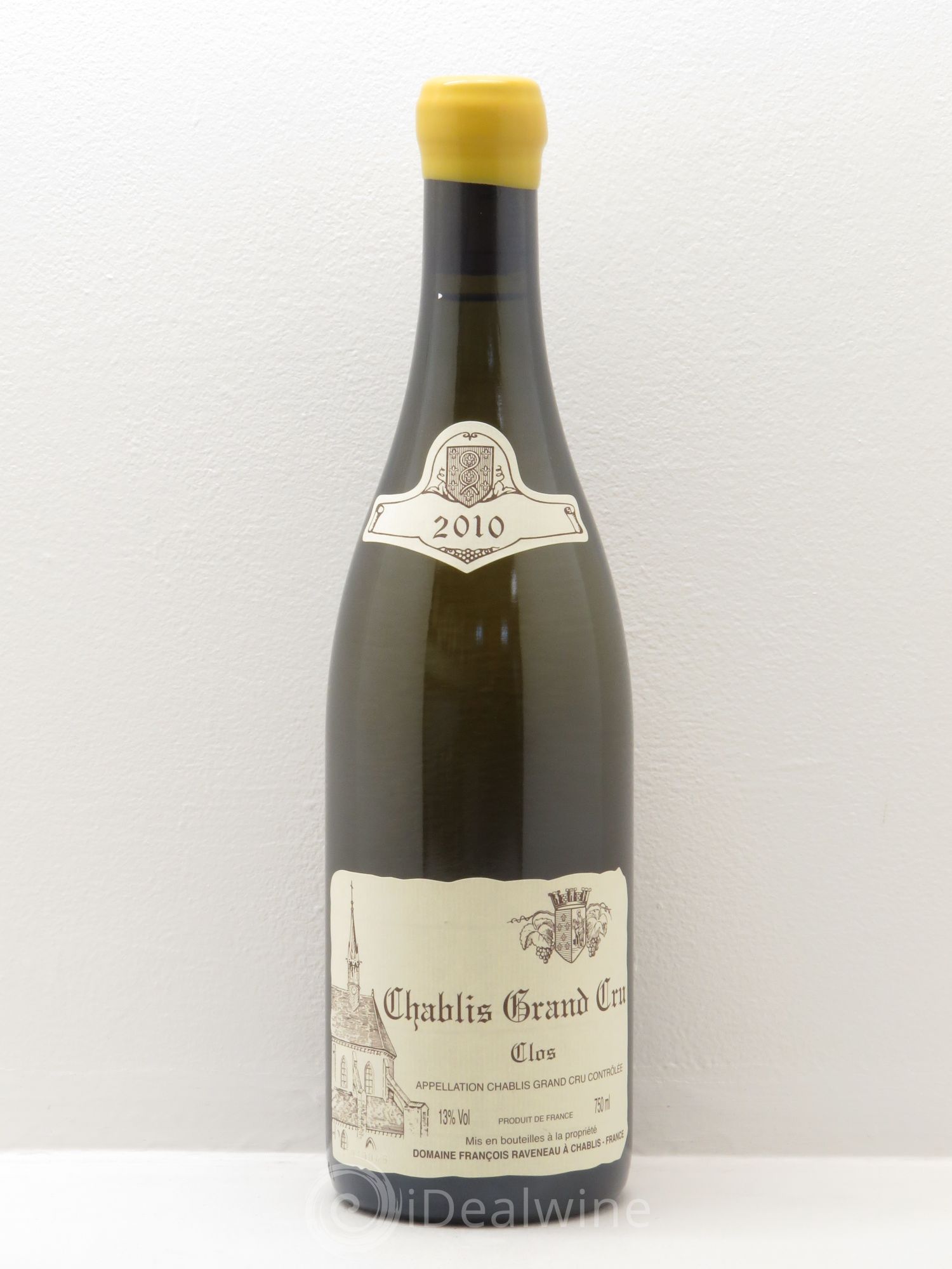 Chablis Grand Cru Clos Raveneau (Domaine) 2010 - Lot de 1 bouteille - 0