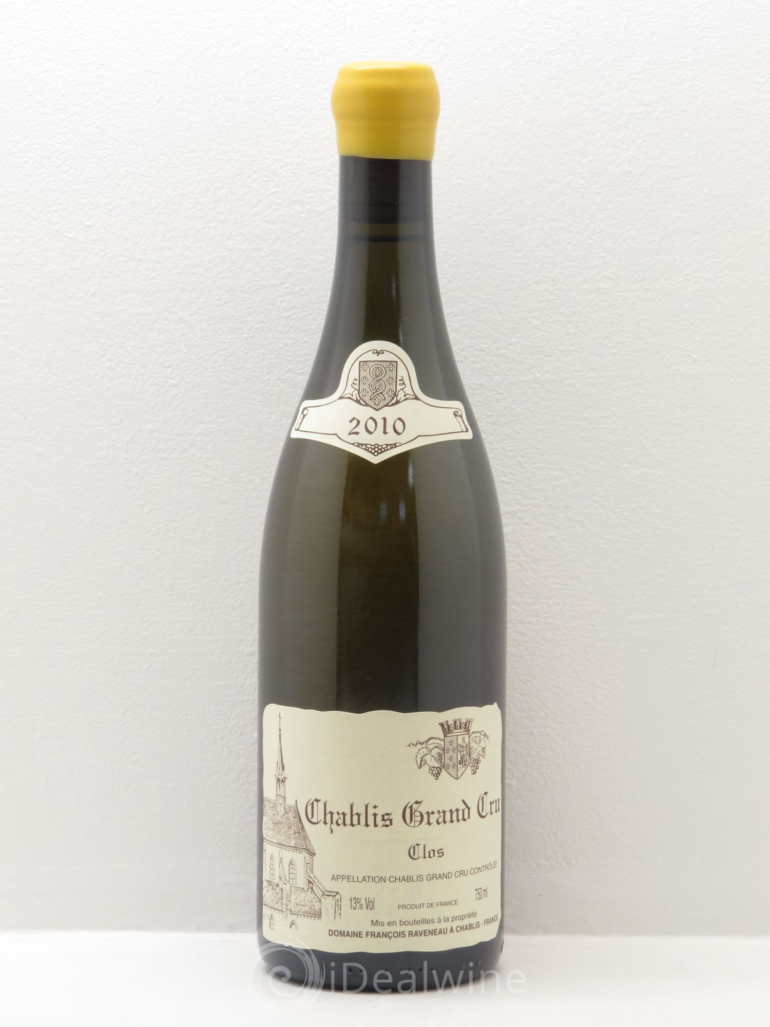 Chablis Grand Cru Clos Raveneau (Domaine) 2010 - Lot de 1 bouteille - 0