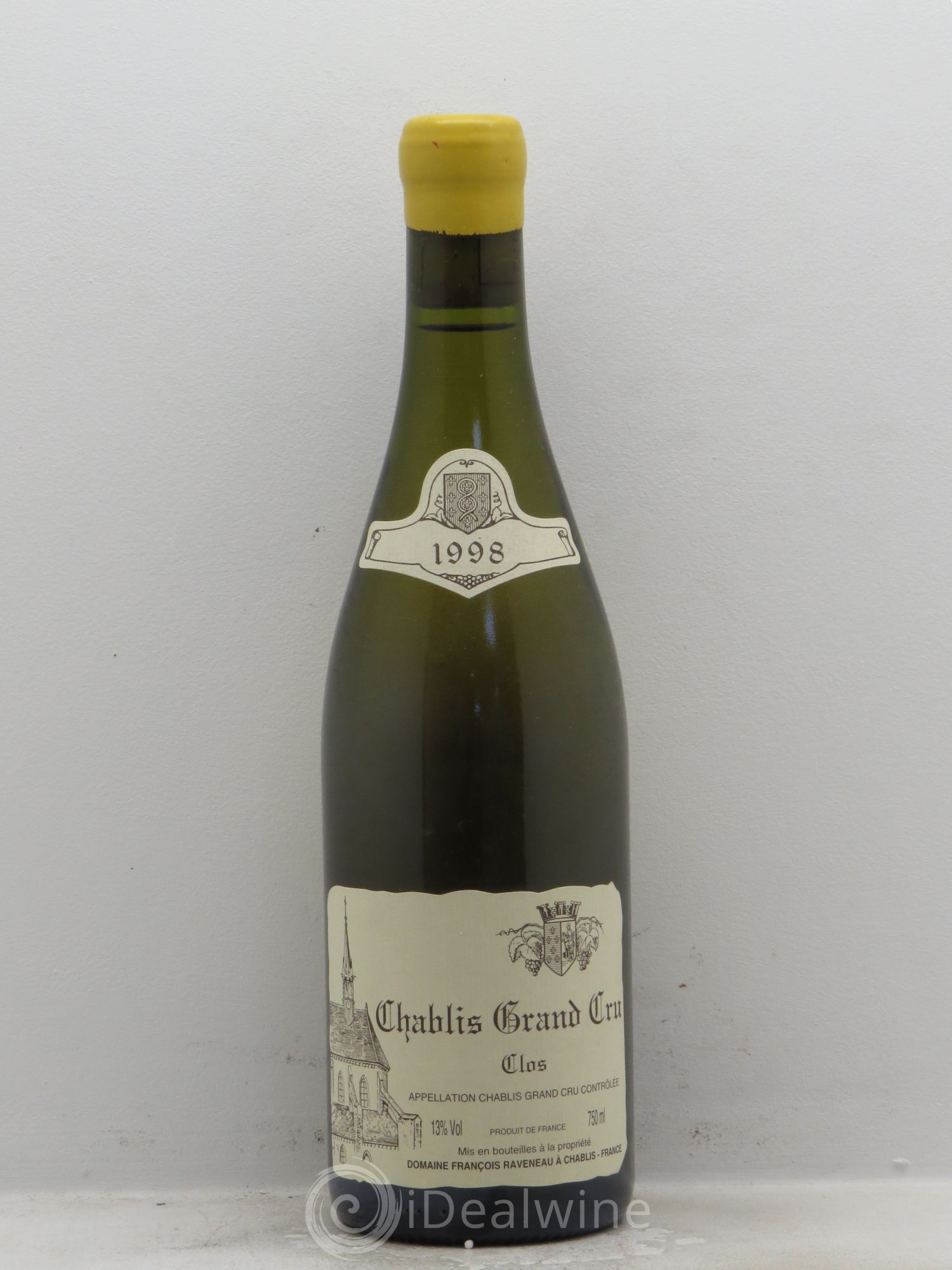 Chablis Grand Cru Clos Raveneau (Domaine) 1998 - Lot de 1 bouteille - 0