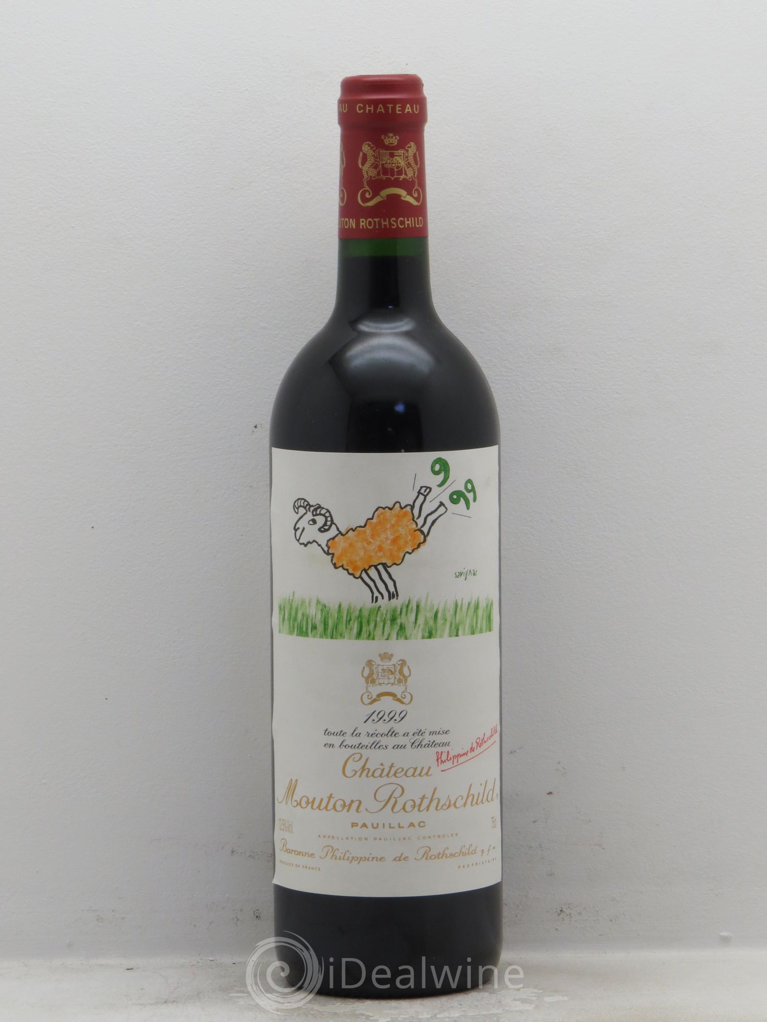 Château Mouton Rothschild 1er Grand Cru Classé 1999 - Lot de 1 bouteille - 0