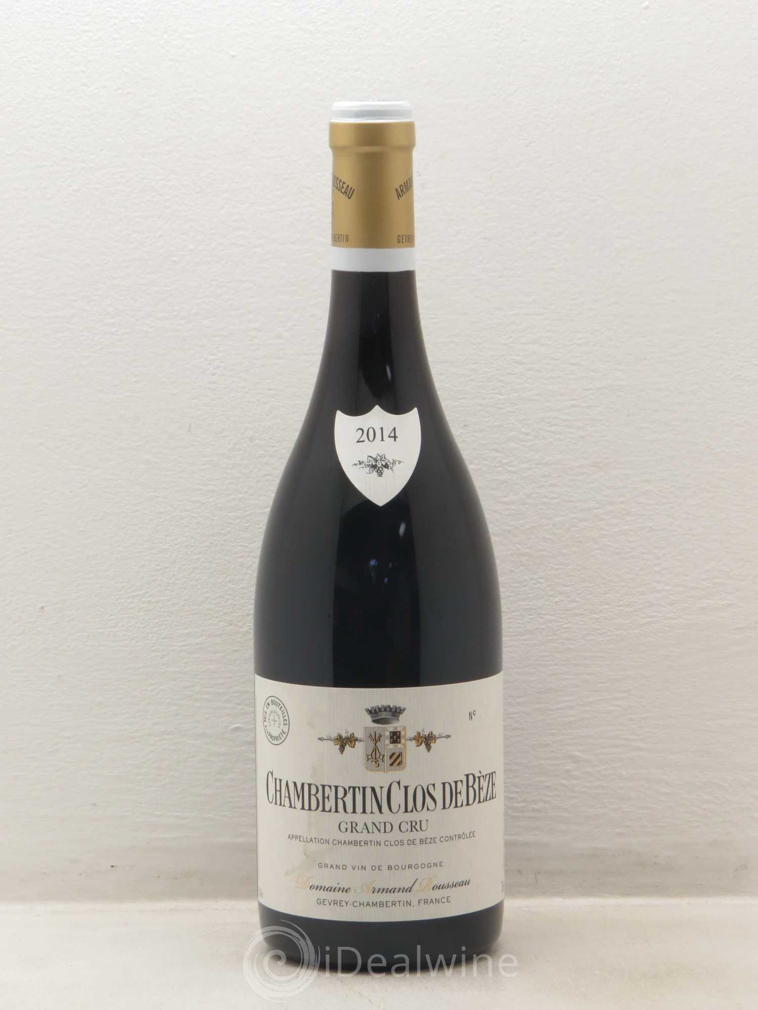 Chambertin Clos de Bèze Grand Cru Armand Rousseau (Domaine) 2014 - Lot de 1 bouteille - 0