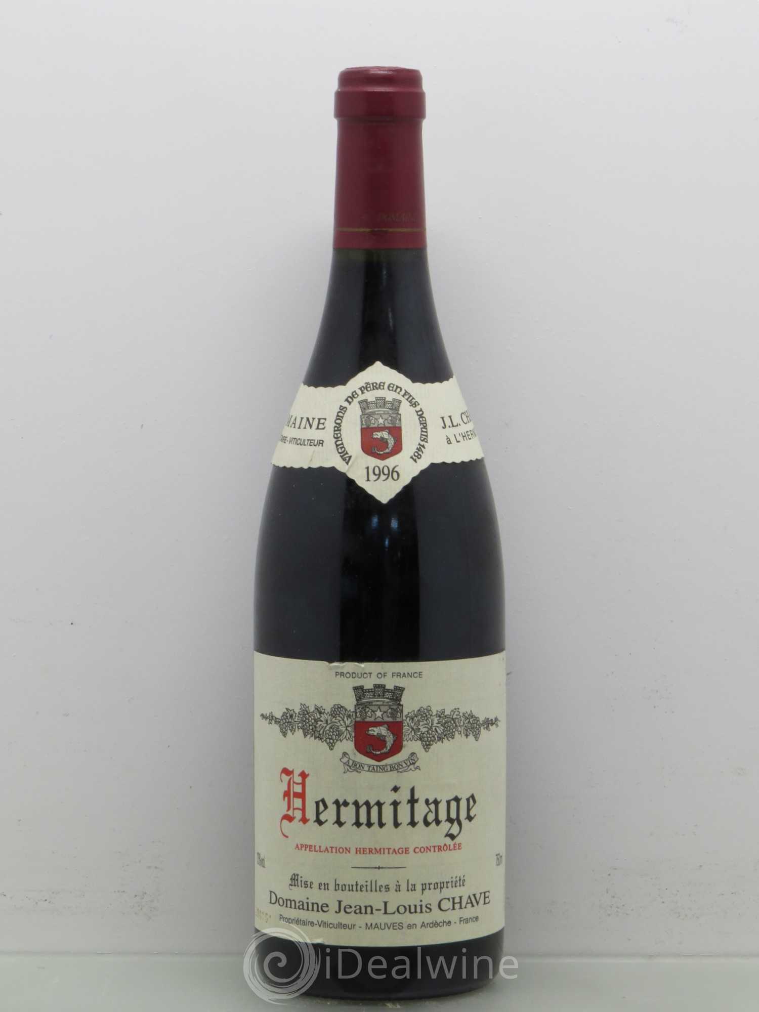 Hermitage Jean-Louis Chave 1996 - Lot de 1 bouteille - 0