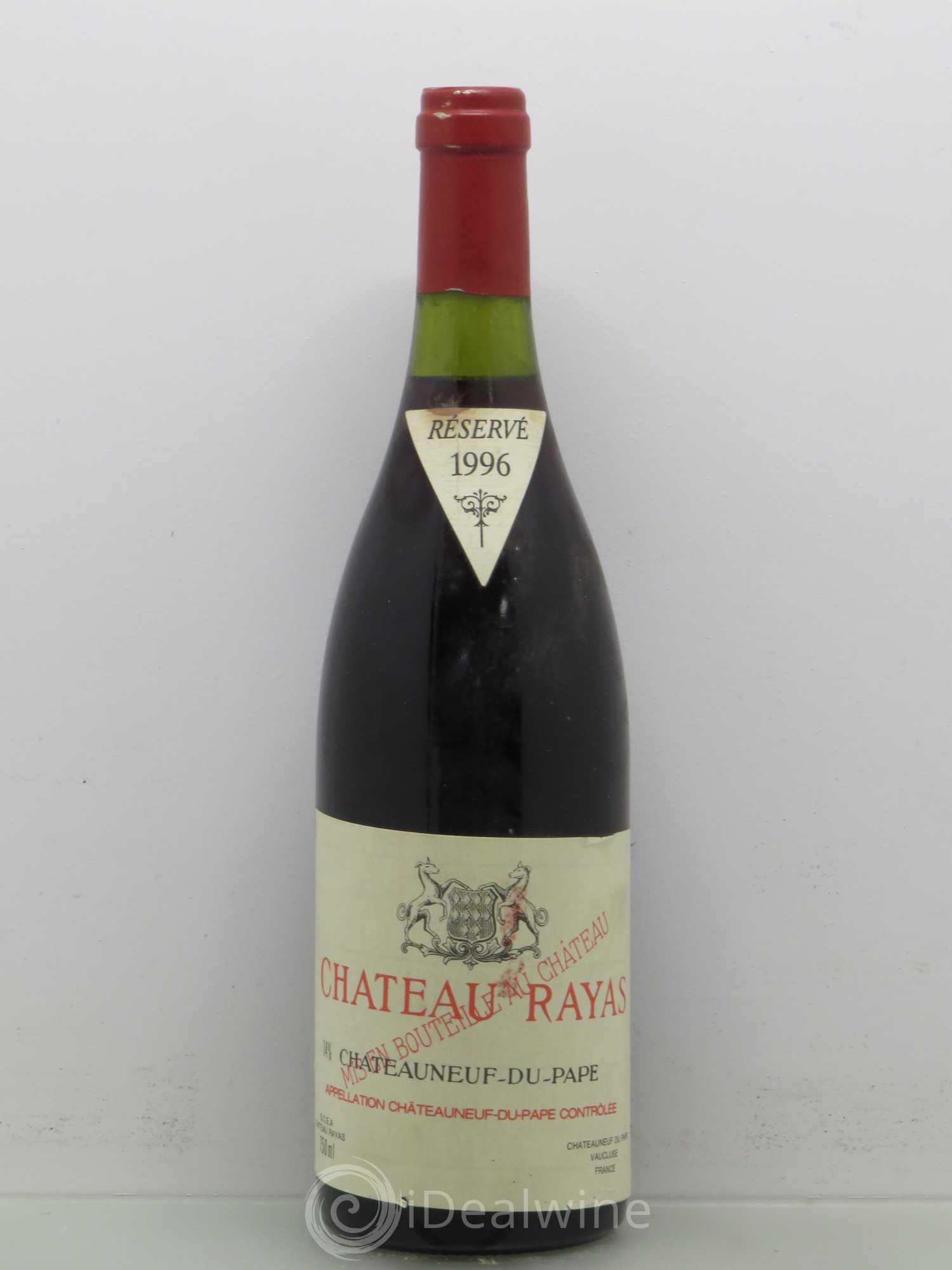 Châteauneuf-du-Pape Château Rayas Emmanuel Reynaud 1996 - Lot de 1 bouteille - 0