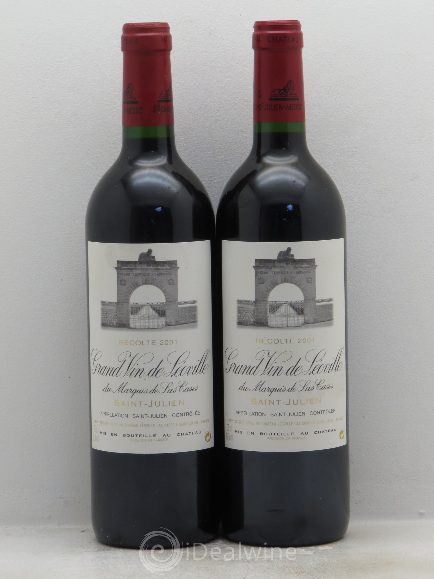 Château Léoville Las Cases 2ème Grand Cru Classé 2001 - Lot de 2 bouteilles - 0