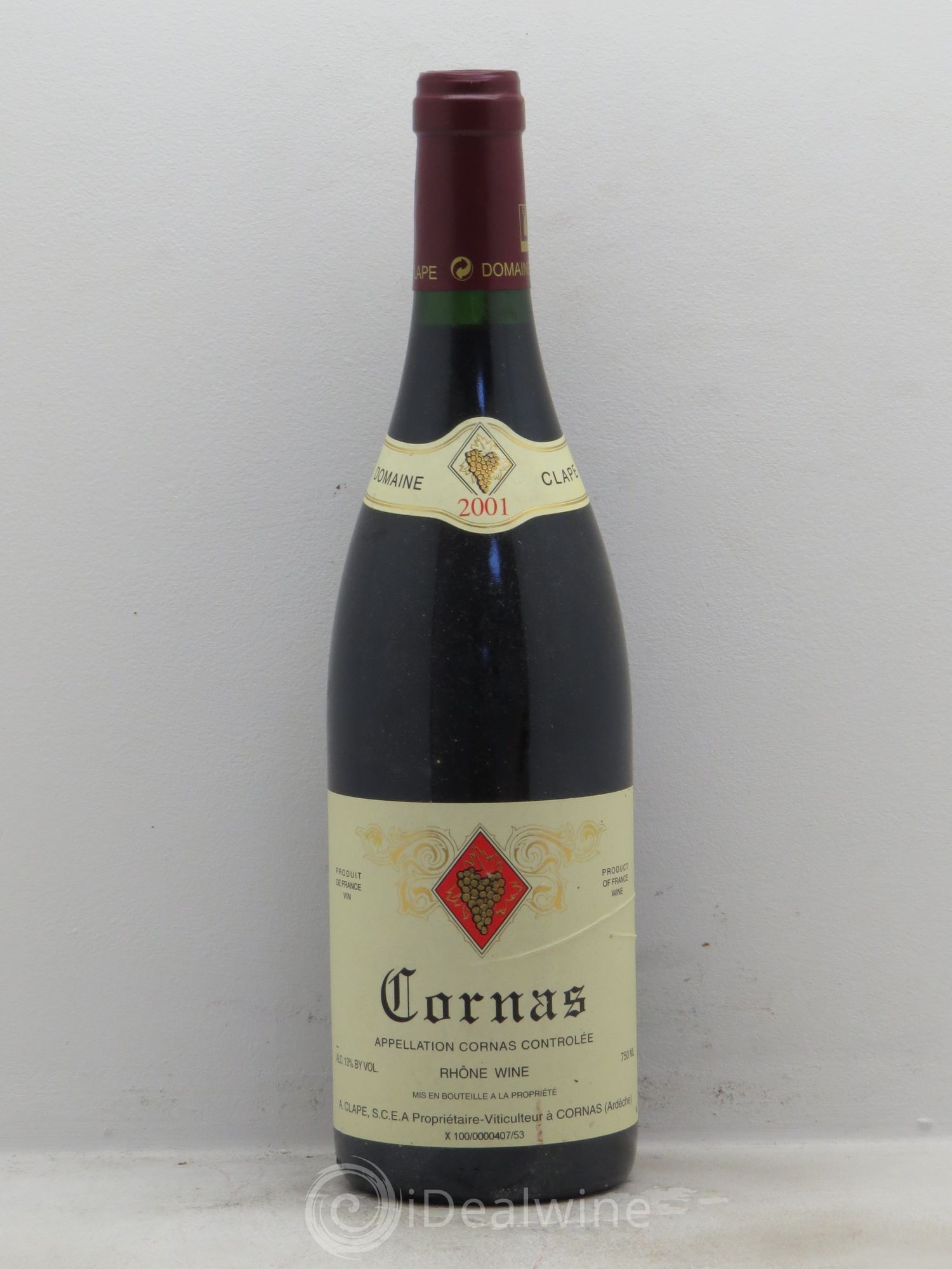 Cornas Auguste Clape 2001 - Lot de 1 bouteille - 0