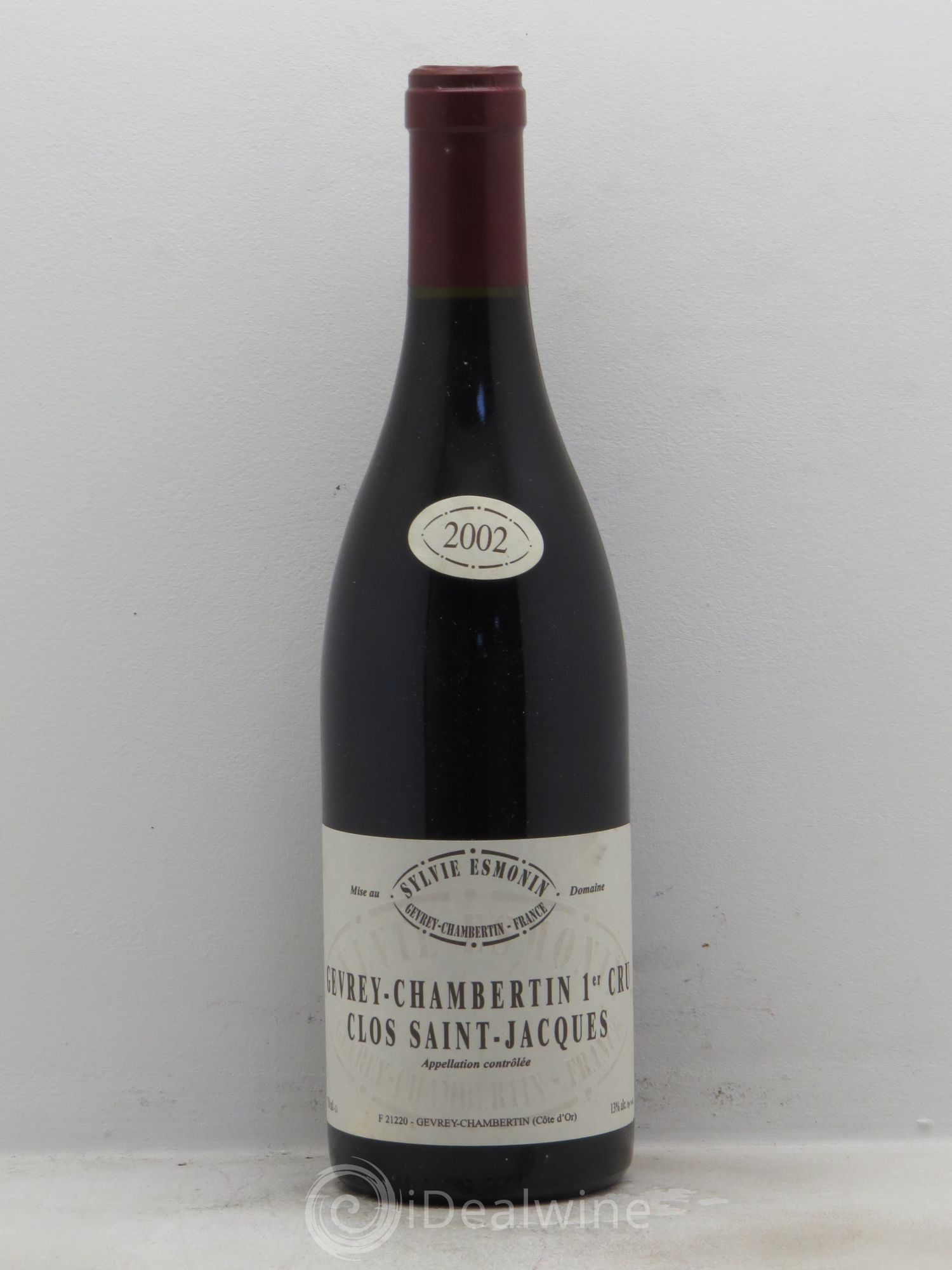 Gevrey-Chambertin 1er Cru Clos Saint Jacques Sylvie Esmonin 2002 - Lot de 1 bouteille - 0