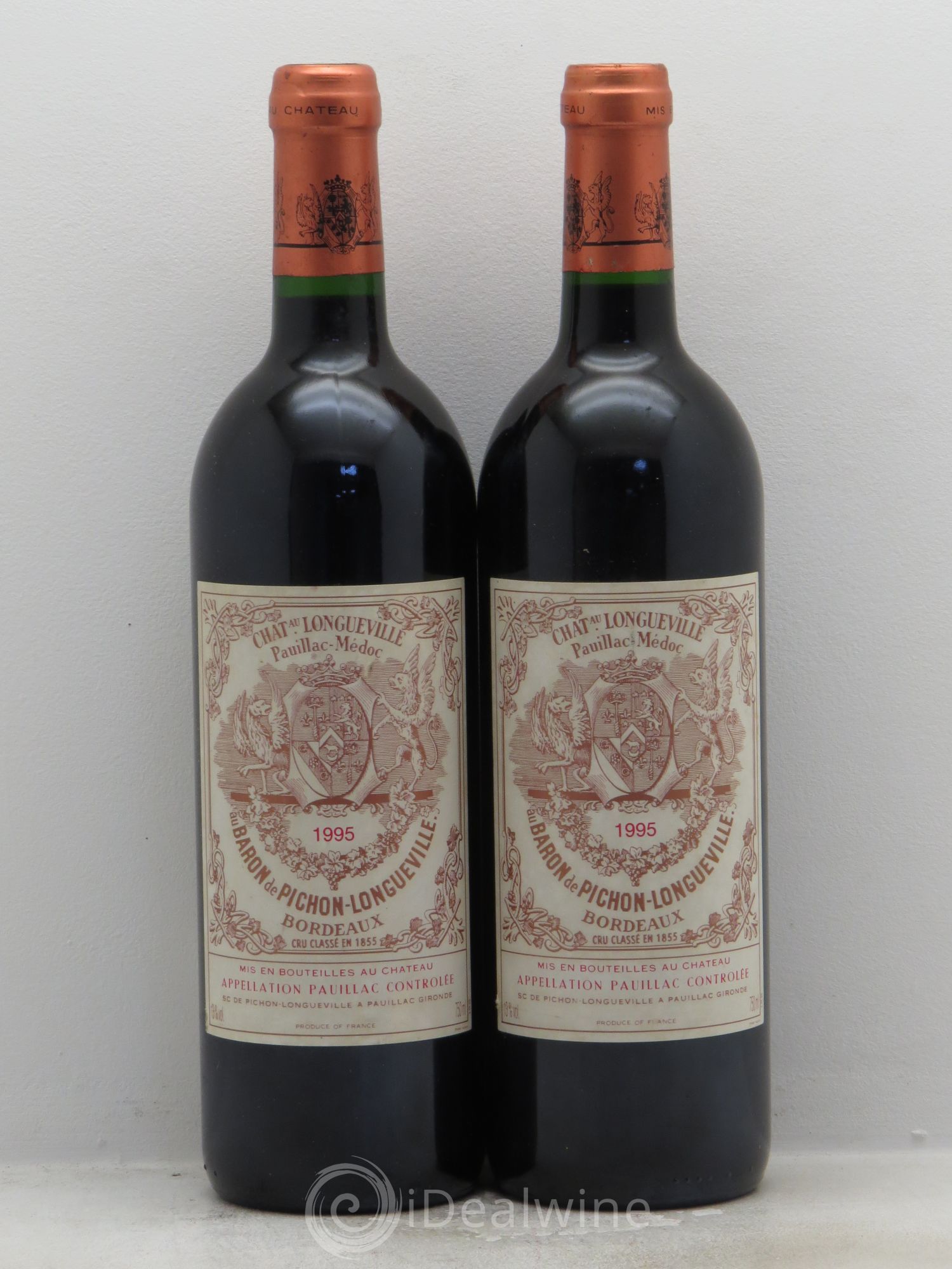 Pichon Longueville Baron 2ème Grand Cru Classé 1995 - Lot de 2 bouteilles - 0