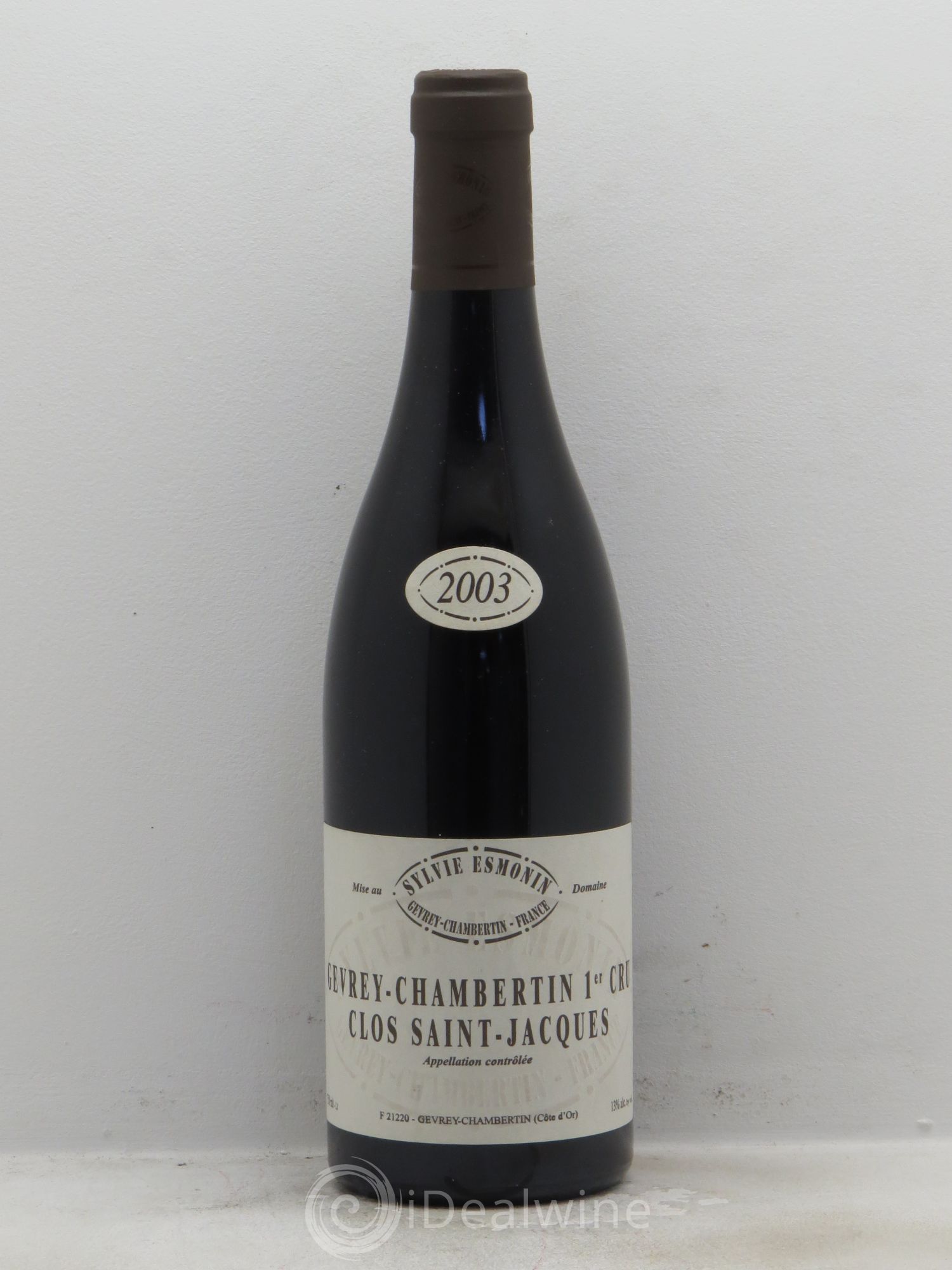Gevrey-Chambertin 1er Cru Clos Saint Jacques Sylvie Esmonin 2003 - Posten von 1 Flasche - 0