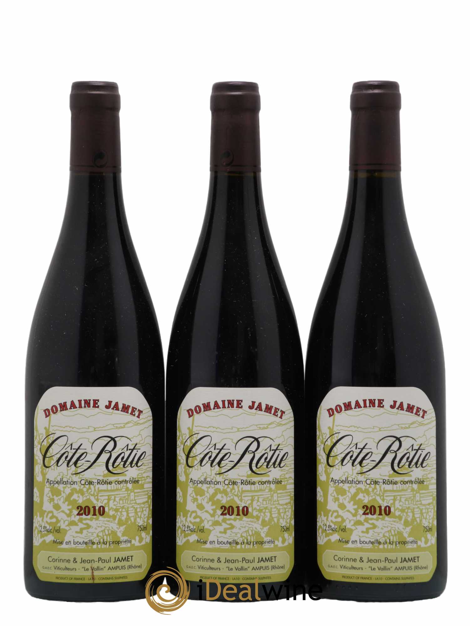 Côte-Rôtie Jamet (Domaine) 2010 - Lot de 3 bouteilles - 0