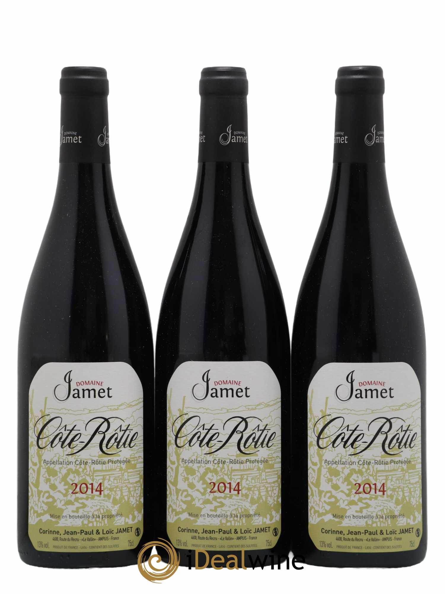 Côte-Rôtie Jamet (Domaine) 2014 - Lot de 3 bouteilles - 0