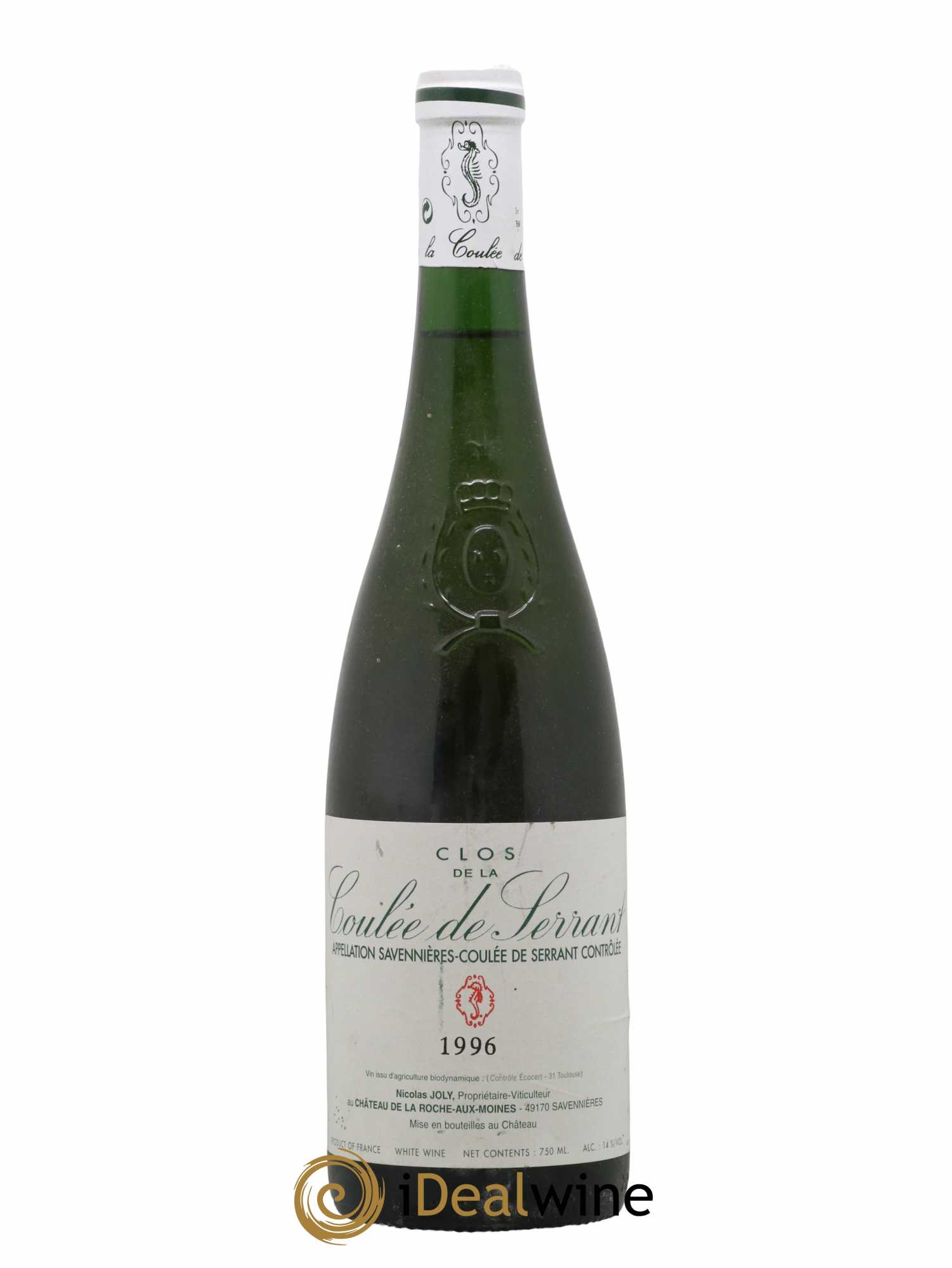 Savennières Clos de la Coulée de Serrant Vignobles de la Coulée de Serrant - Nicolas Joly 1996 - Lot de 1 bouteille - 0