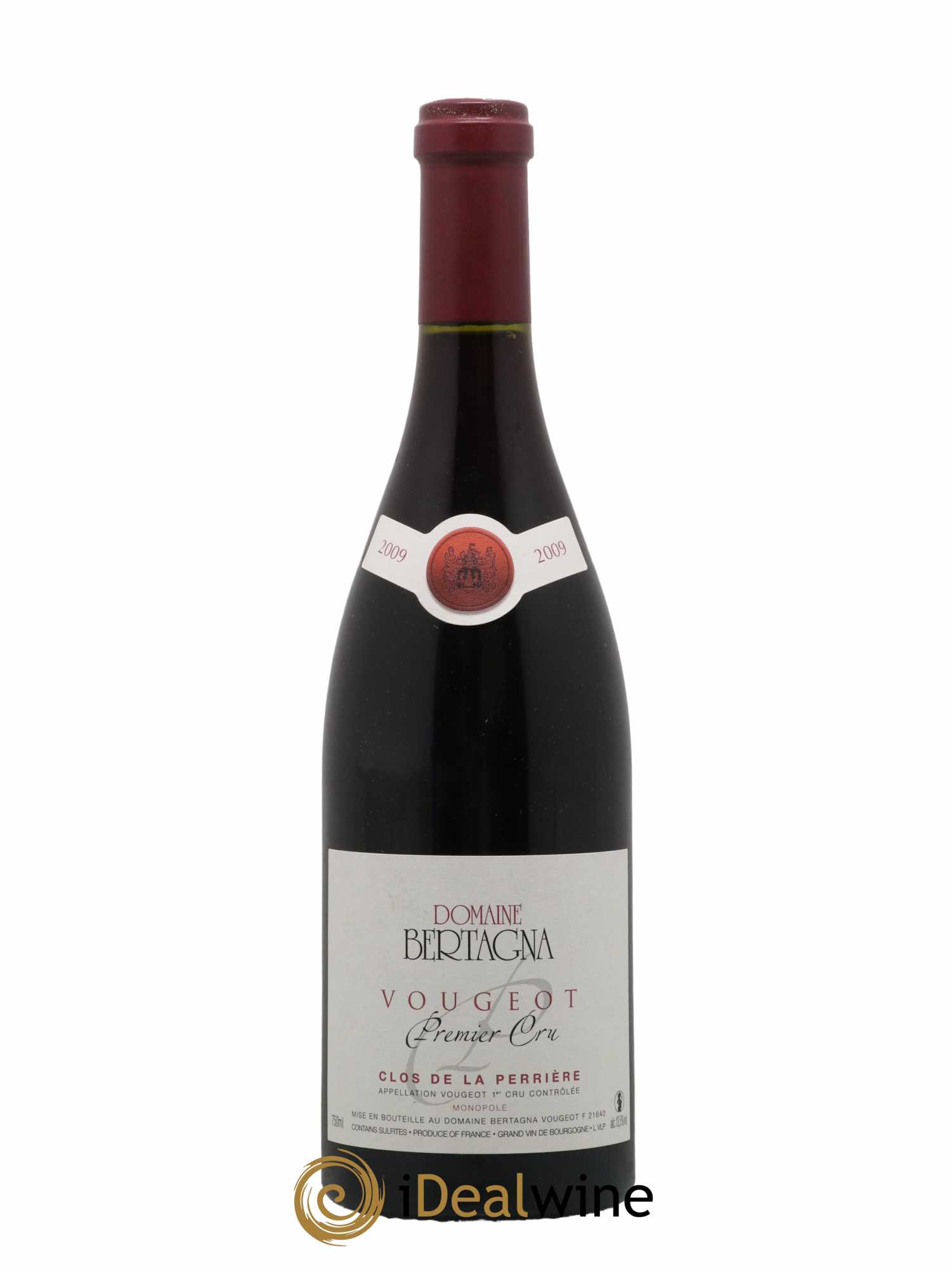 Vougeot 1er Cru Clos de La Perrière Monopole Bertagna 2009 - Lot of 1 bottle - 0