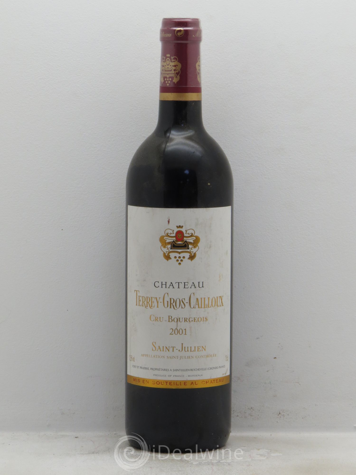 Château Terrey Gros Cailloux Cru Bourgeois (sans prix de réserve) 2001 - Lot de 1 bouteille - 0