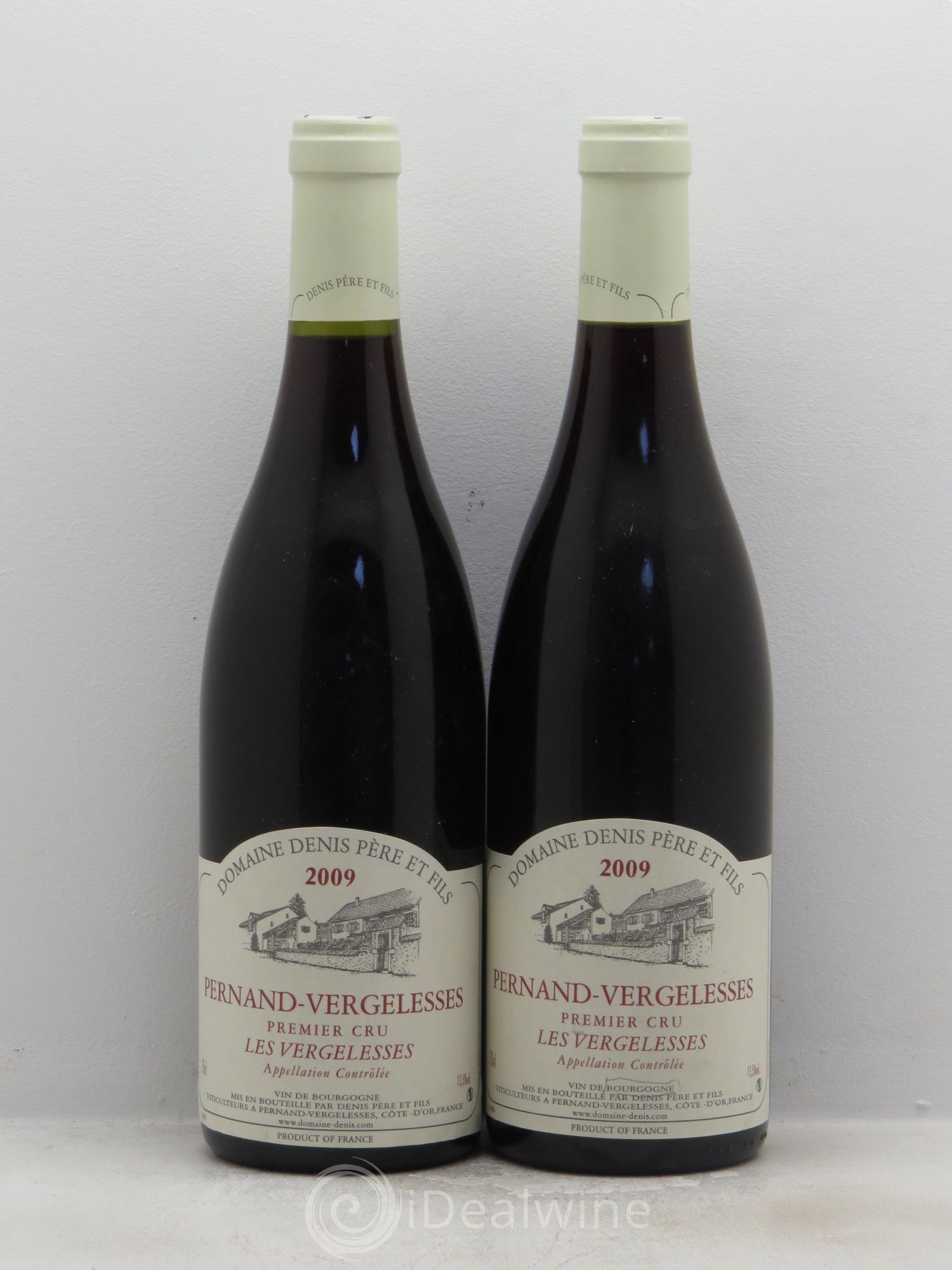 Pernand-Vergelesses 1er Cru Domaine Denis père et fils 2009 - Posten von 2 Flaschen - 0