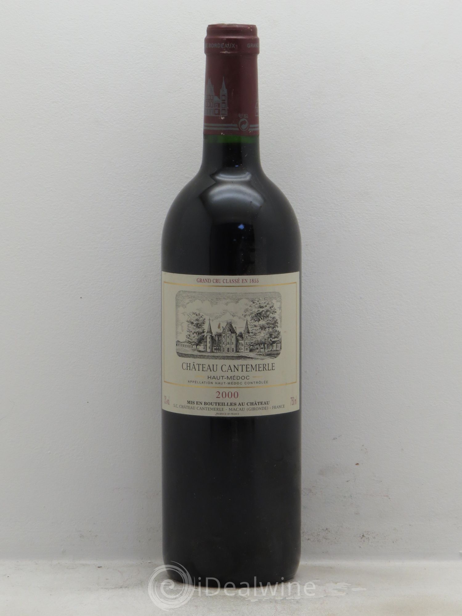 Château Cantemerle 5ème Grand Cru Classé 2000 - Lot de 1 bouteille - 0