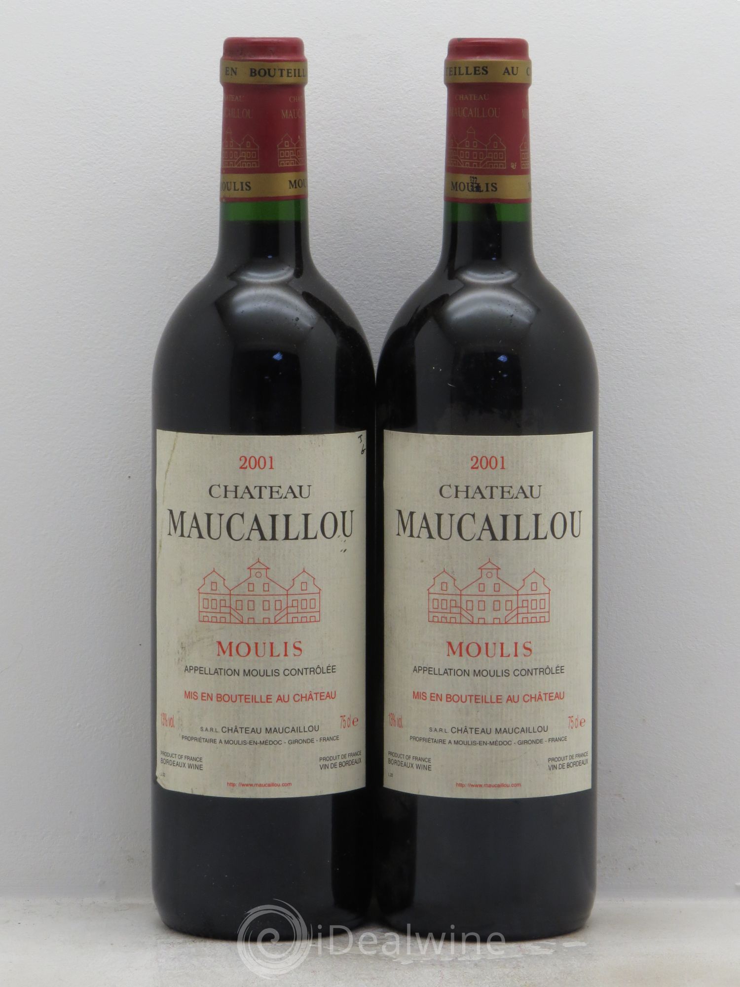 Château Maucaillou 2001 - Lot de 2 bouteilles - 0