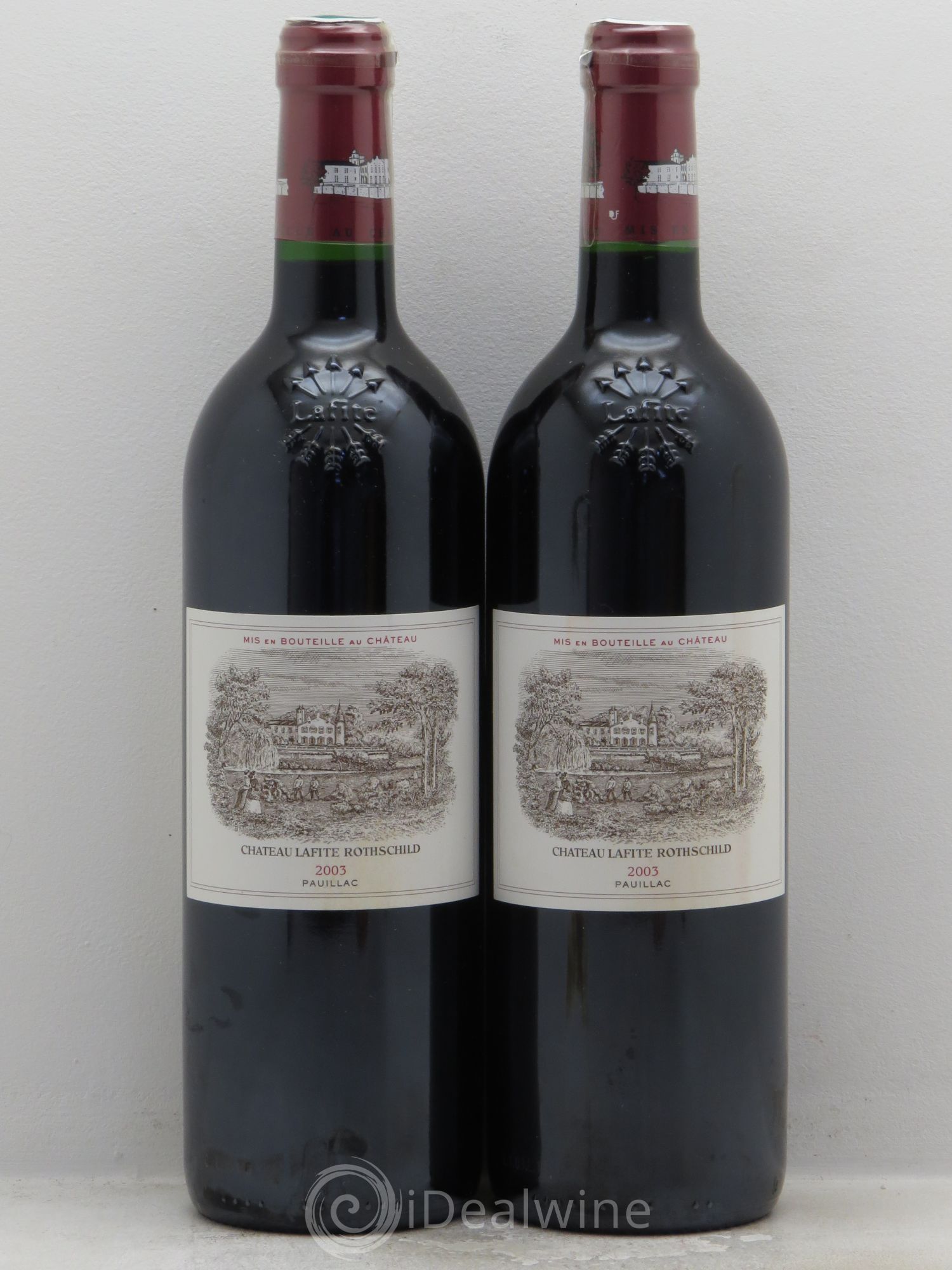 Château Lafite Rothschild 1er Grand Cru Classé 2003 - Lot de 2 bouteilles - 0