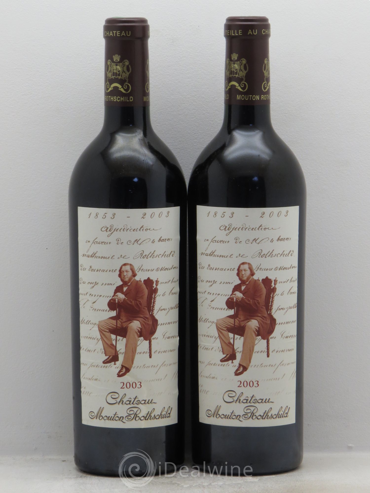 Château Mouton Rothschild 1er Grand Cru Classé 2003 - Lot de 2 bouteilles - 0