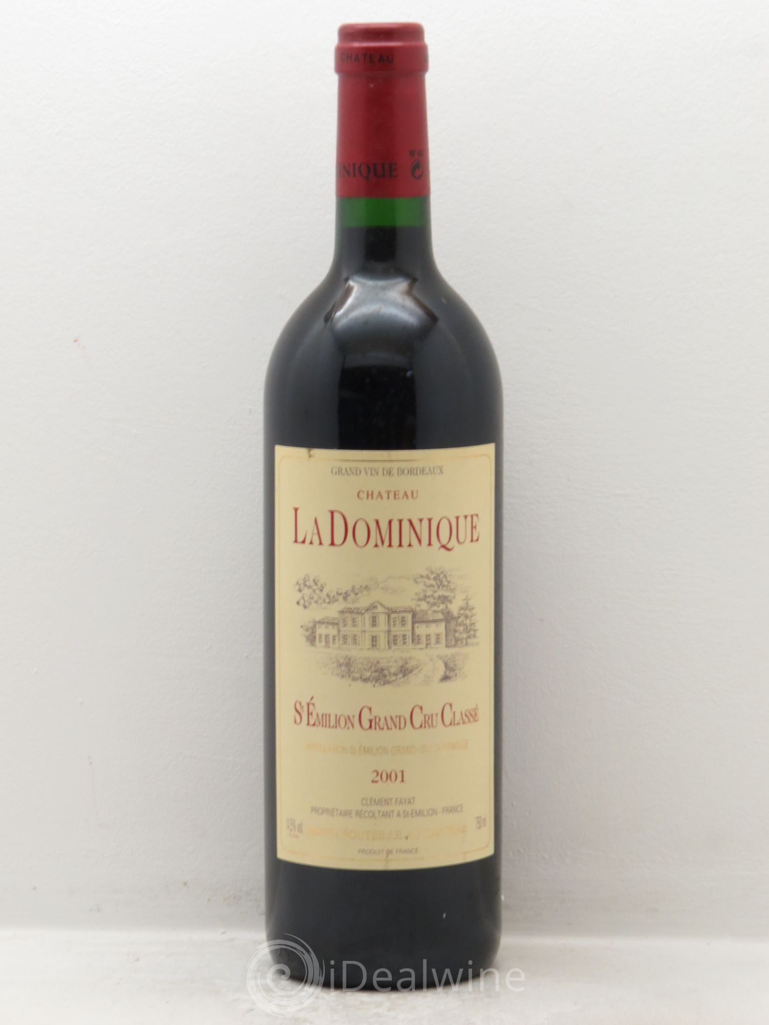 Château la Dominique Grand Cru Classé 2001 - Lot de 1 bouteille - 0