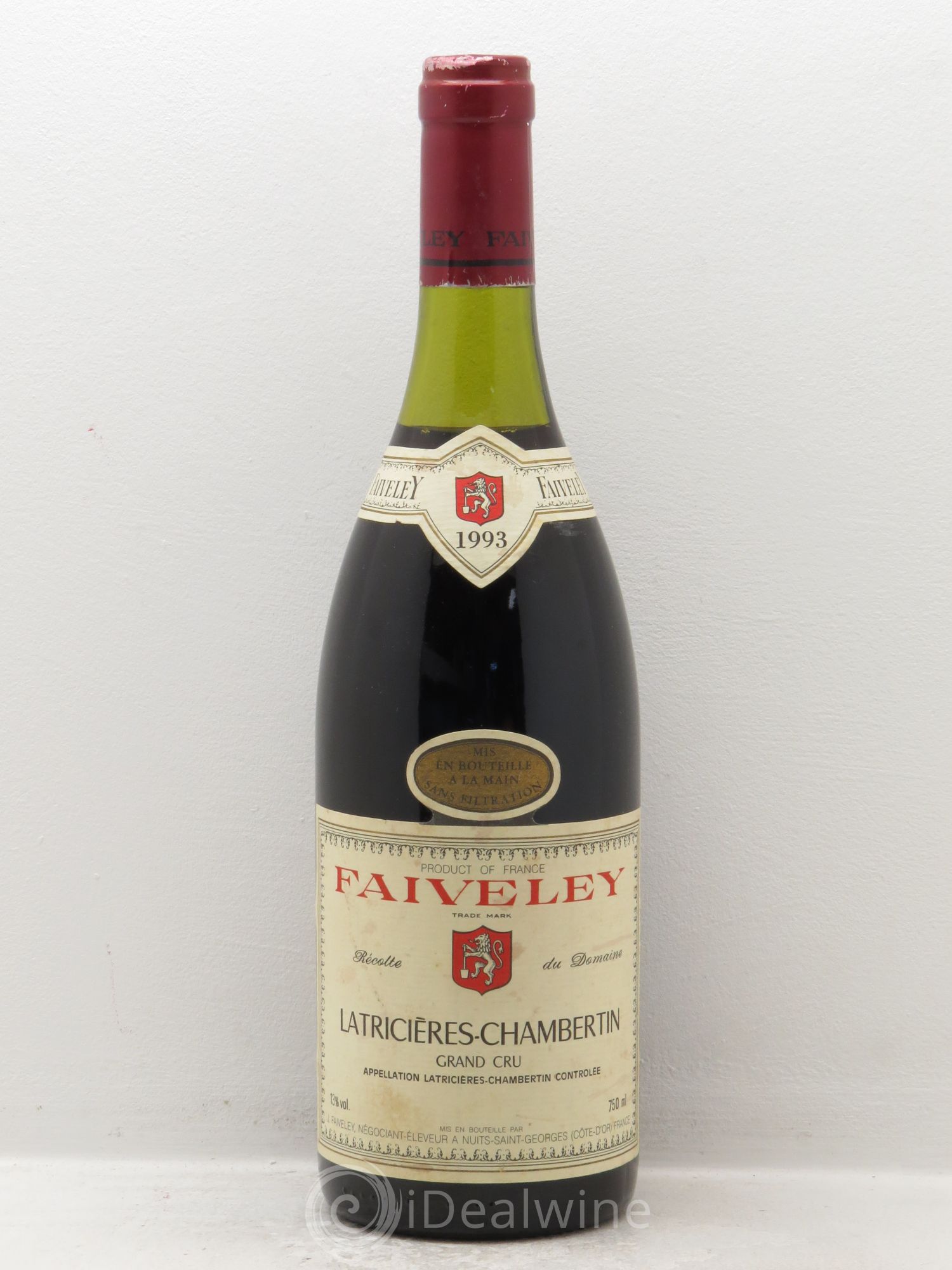 Latricières-Chambertin Grand Cru Faiveley 1993 - Lot de 1 bouteille - 0