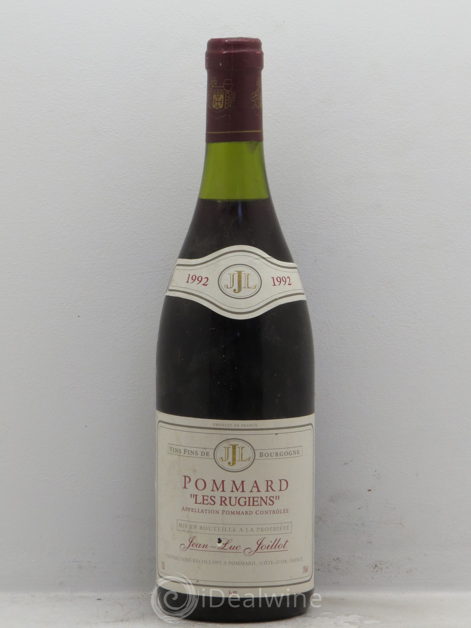Pommard Les Rugiens - Jean-Luc Joillot 1992 - Posten von 1 Flasche - 0