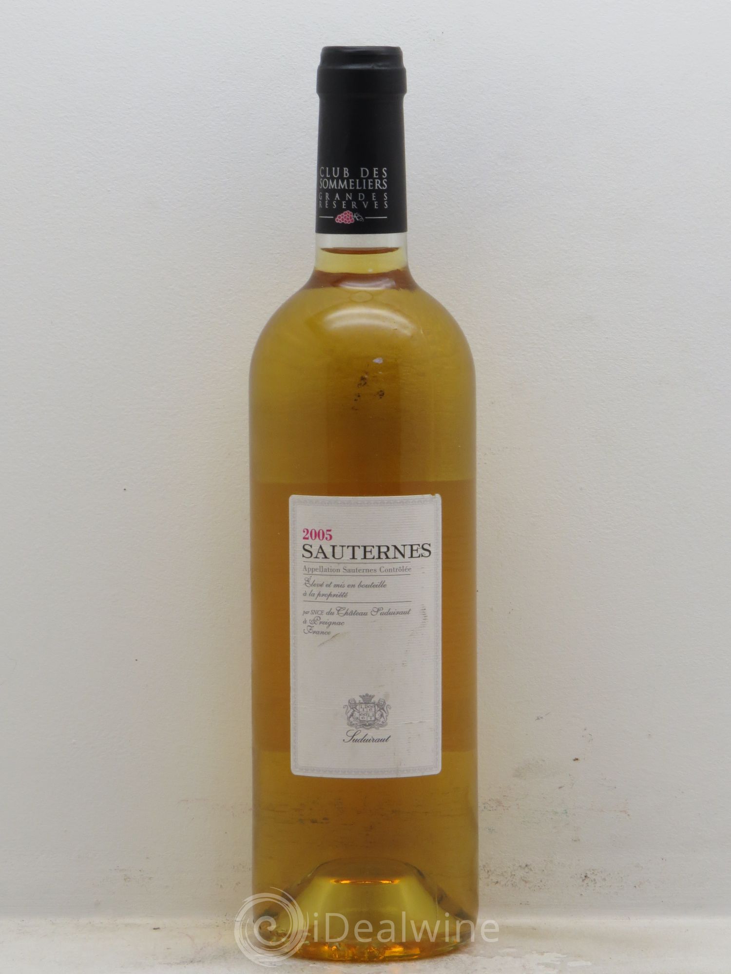 Sauternes Elevé et mis en bouteille par Suduiraut 2005 - Posten von 1 Flasche - 0