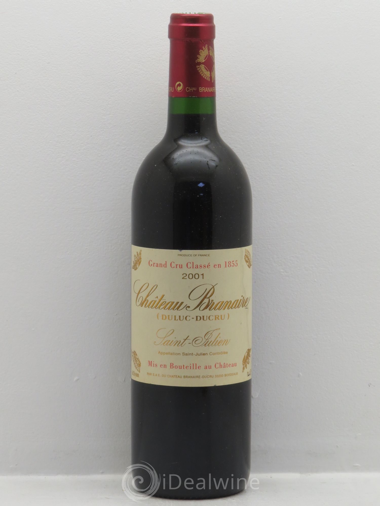 Château Branaire Ducru 4ème Grand Cru Classé 2001 - Lot de 1 bouteille - 0