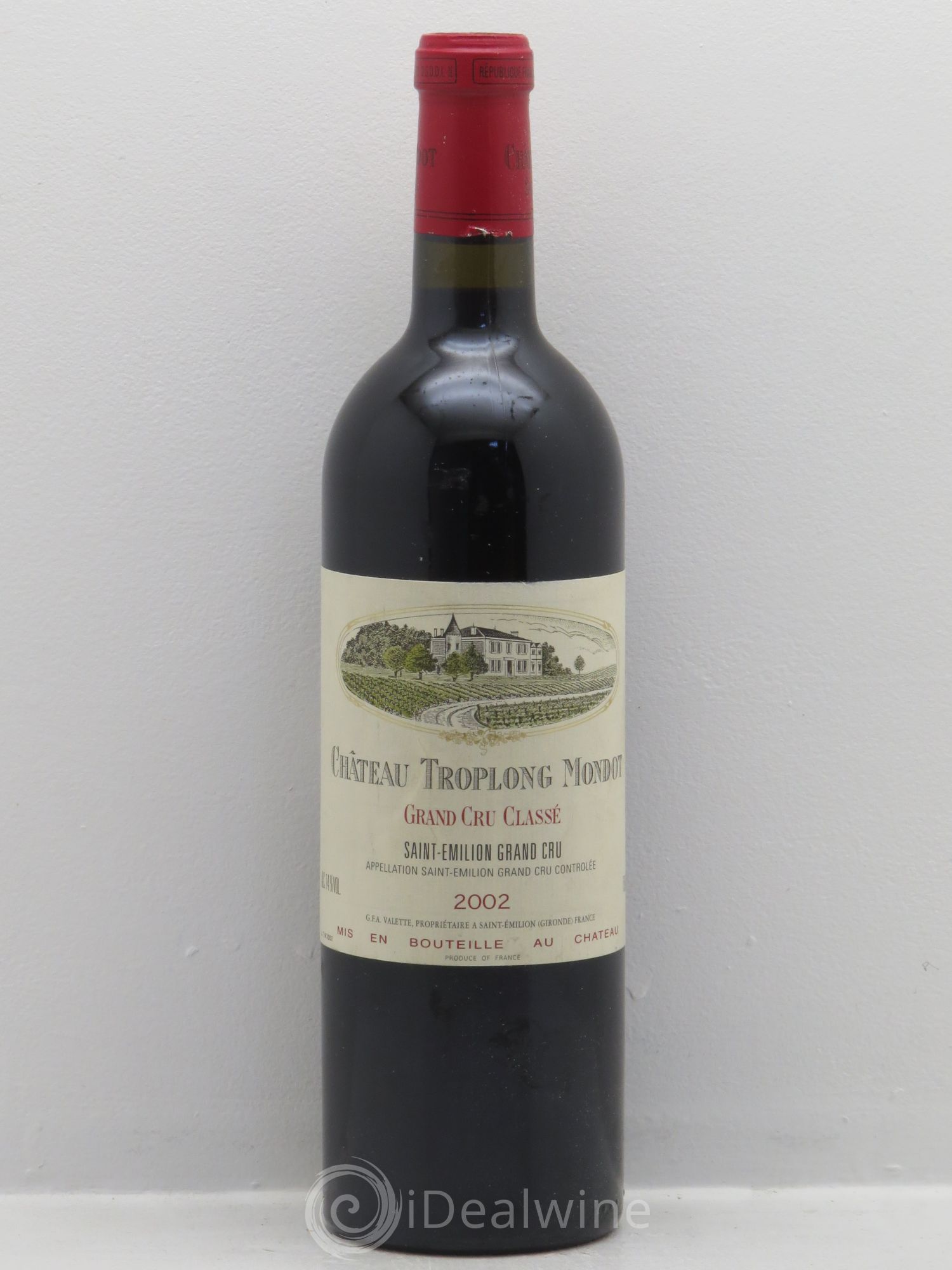 Château Troplong Mondot 1er Grand Cru Classé B 2002 - Lot de 1 bouteille - 0