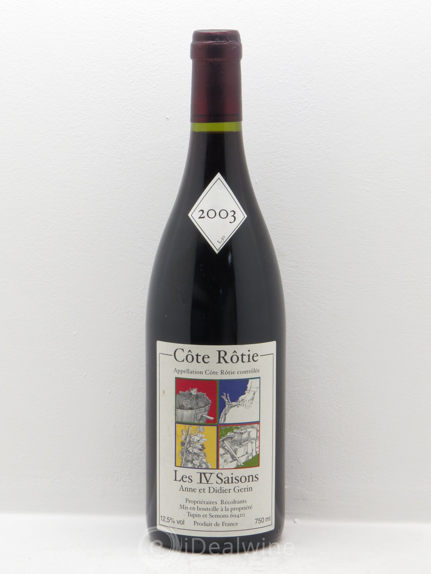 Côte-Rôtie Les 4 Saisons Anne et Didier Gerin 2003 - Posten von 1 Flasche - 0