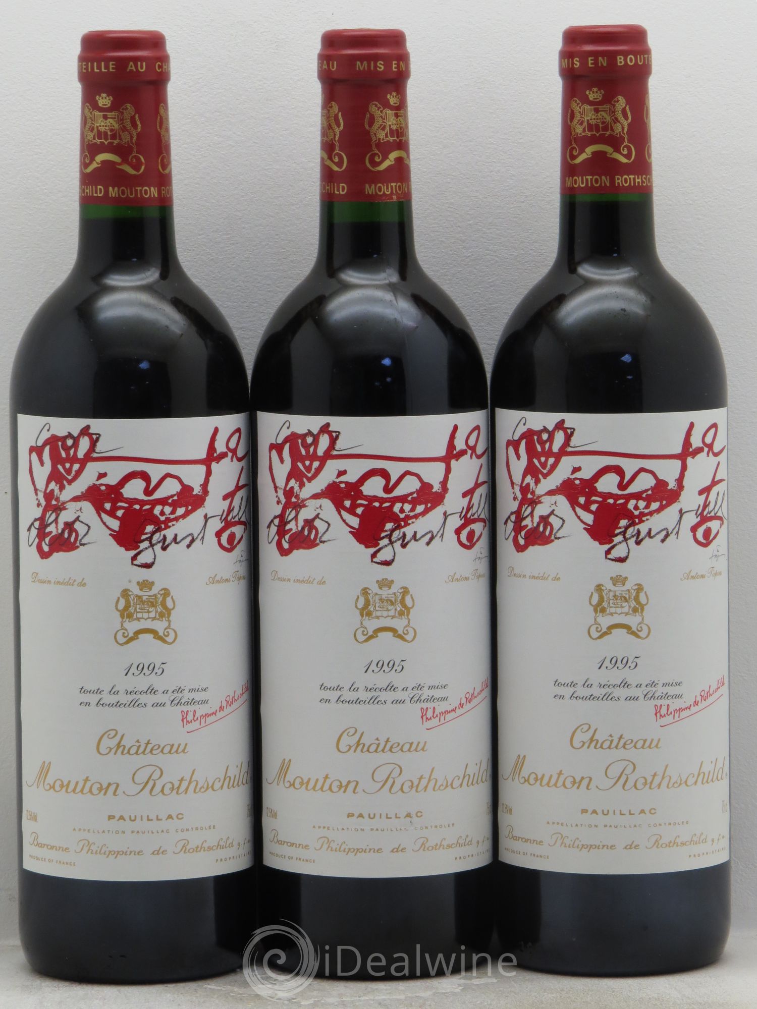 Château Mouton Rothschild 1er Grand Cru Classé 1995 - Lot de 6 bouteilles - 3