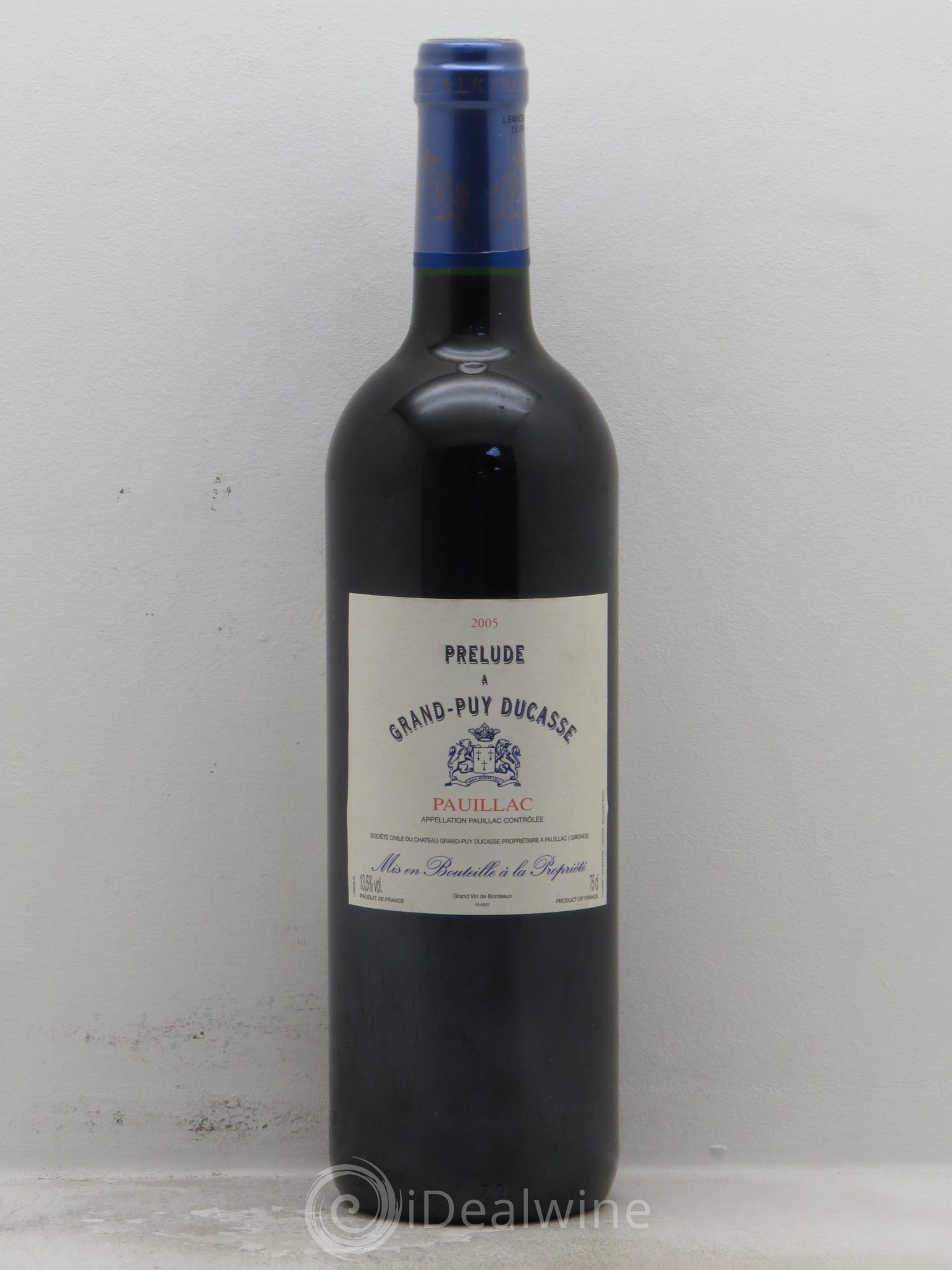 Pauillac Prélude Grand Puy Ducasse 2nd vin 2005 - Posten von 1 Flasche - 0