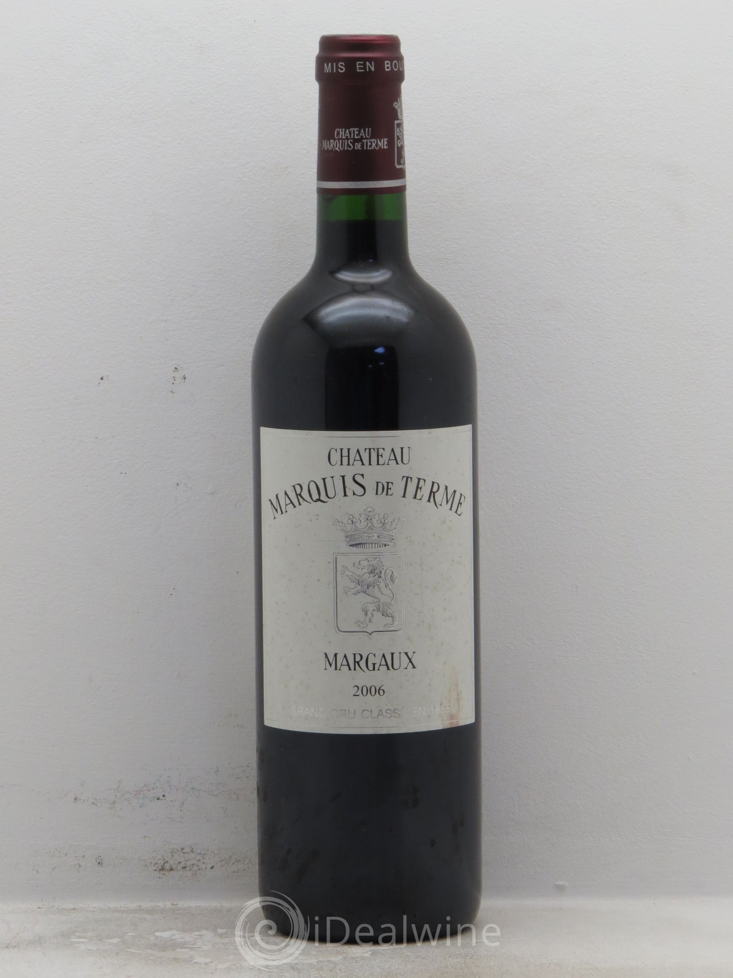 Château Marquis de Terme 4ème Grand Cru Classé 2006 - Lot de 1 bouteille - 0