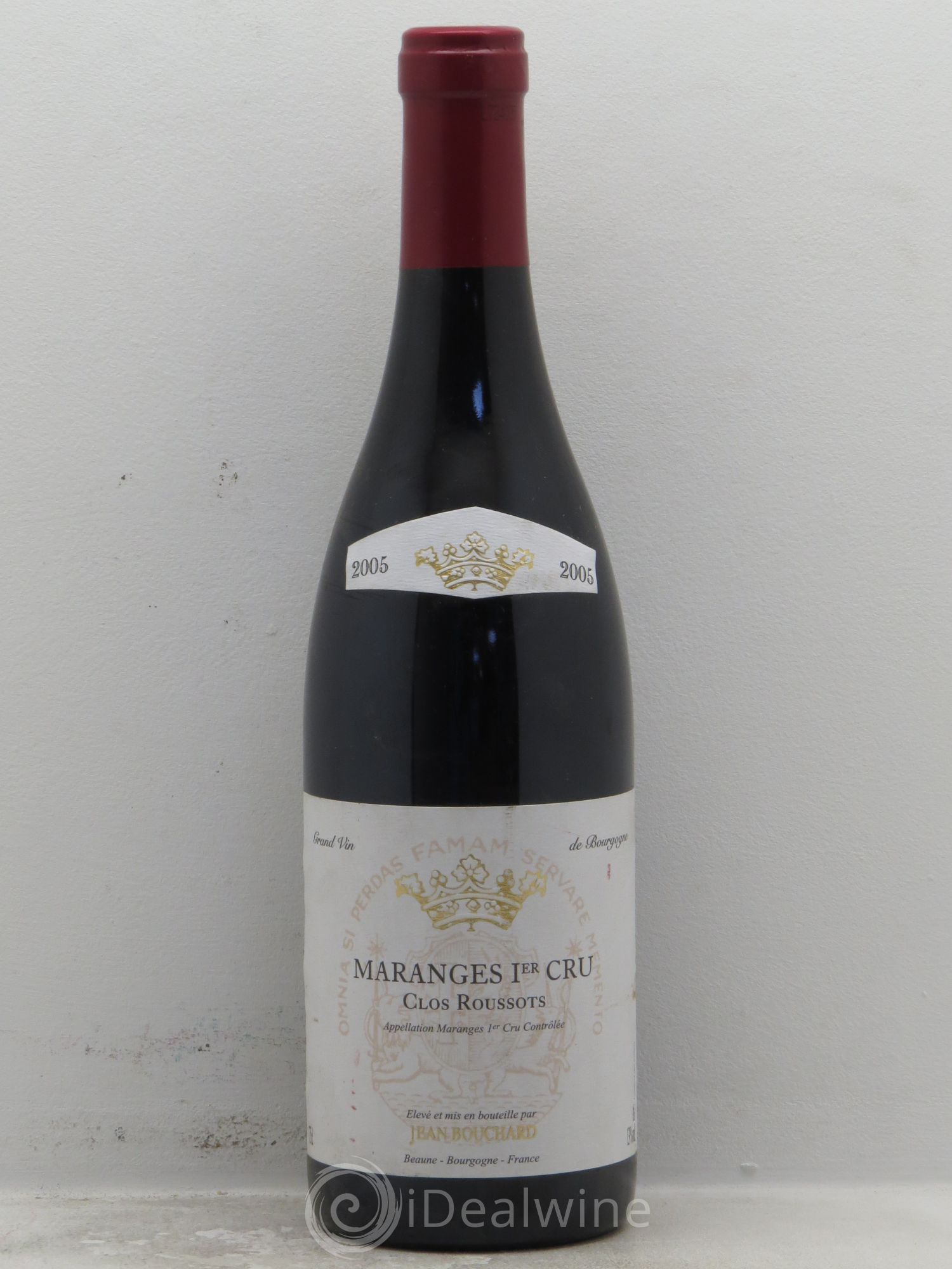 Maranges 1er Cru Jean Bouchard 2005 - Lot de 1 bouteille - 0