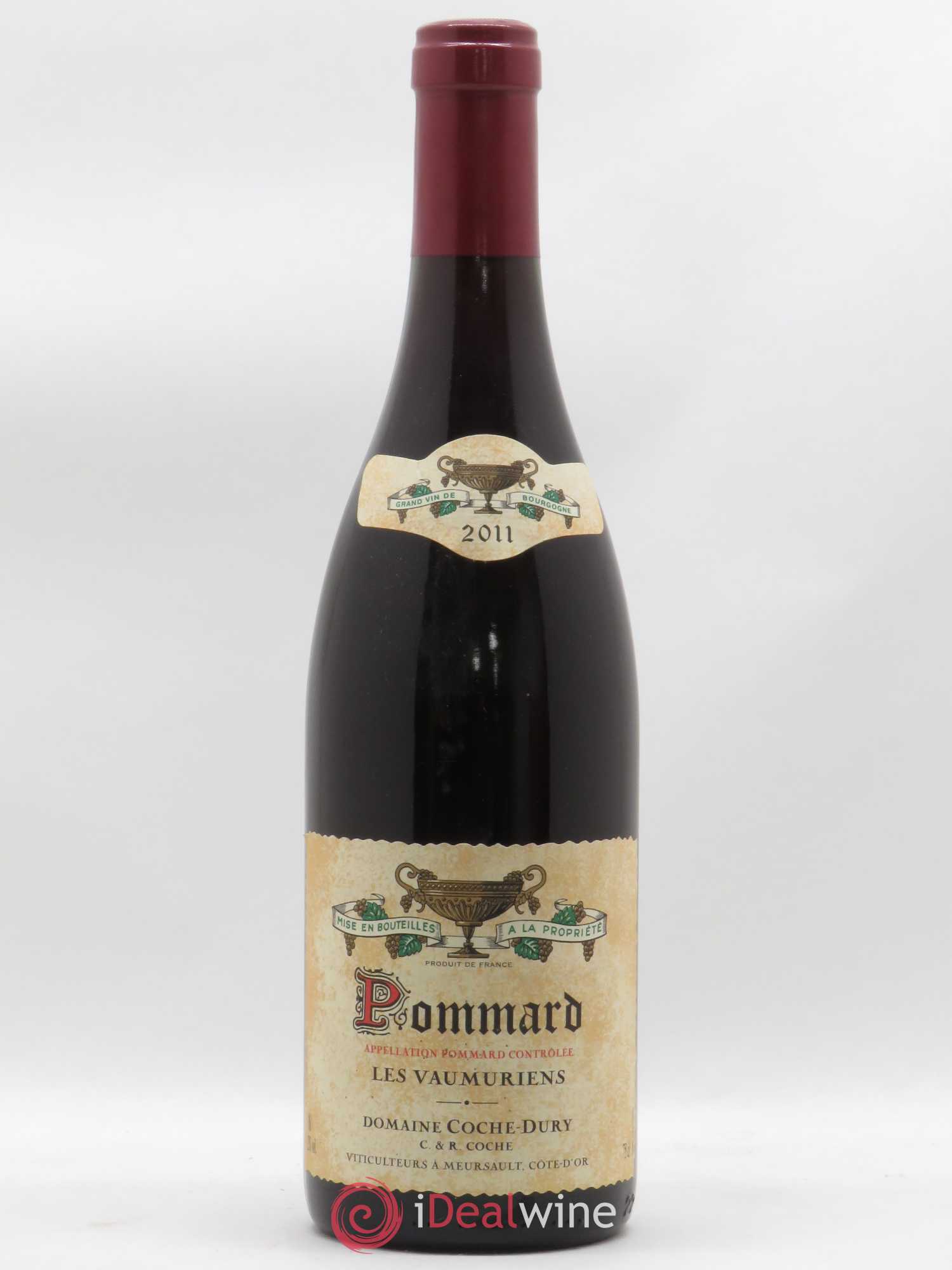 Pommard les Vaumuriens Coche Dury (Domaine) 2011 - Lot de 1 bouteille - 0