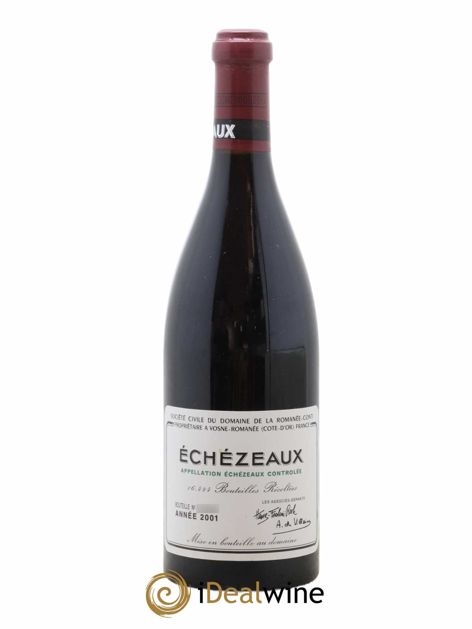Echezeaux Grand Cru Domaine de la Romanée-Conti 2001 - Lot de 1 bouteille - 0