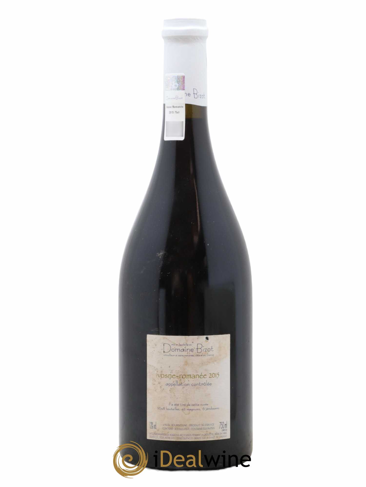 Vosne-Romanée Bizot (Domaine) 2015 - Lot de 1 bouteille - 1