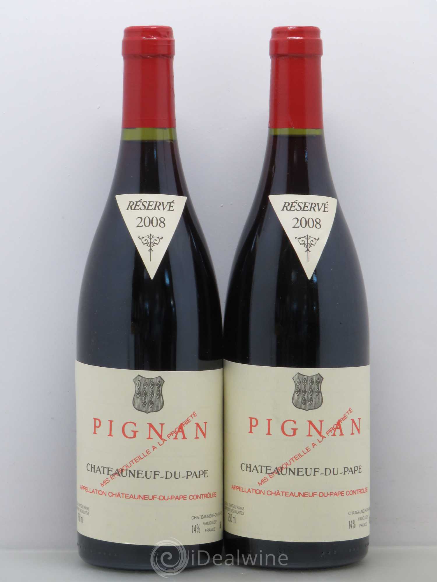 Châteauneuf-du-Pape Pignan Emmanuel Reynaud 2008 - Lot de 2 bouteilles - 0