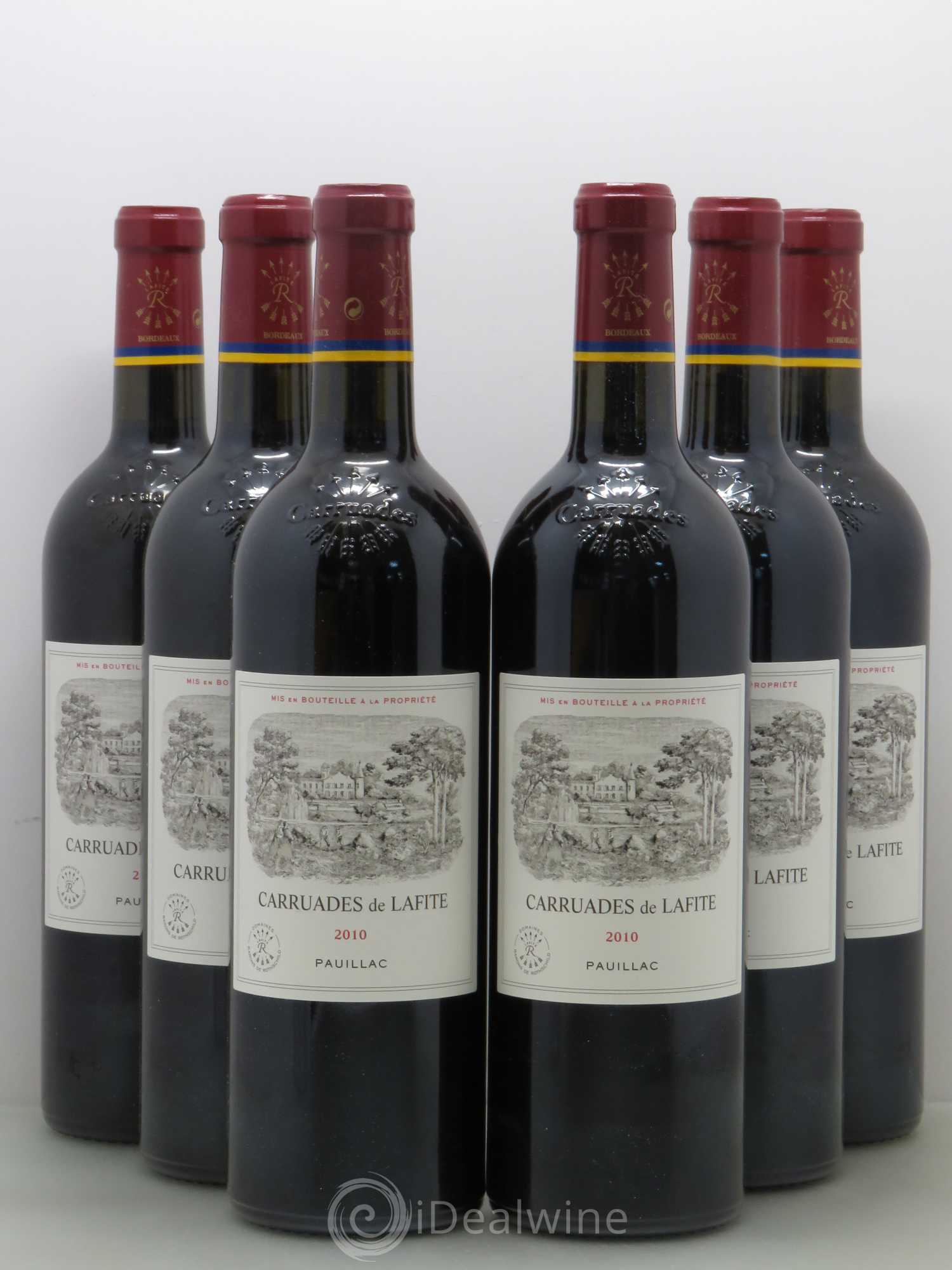 Carruades de Lafite Rothschild Second Vin 2010 - Lot de 6 bouteilles - 0