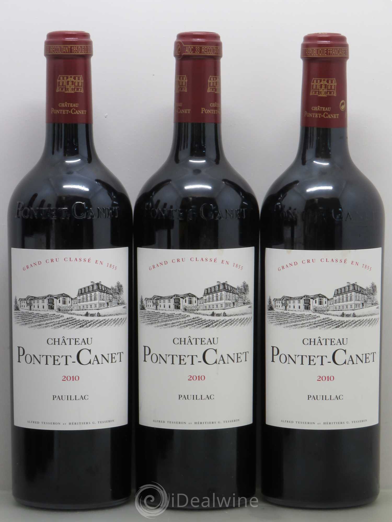 Château Pontet Canet 5ème Grand Cru Classé 2010 - Lot de 6 bouteilles - 1