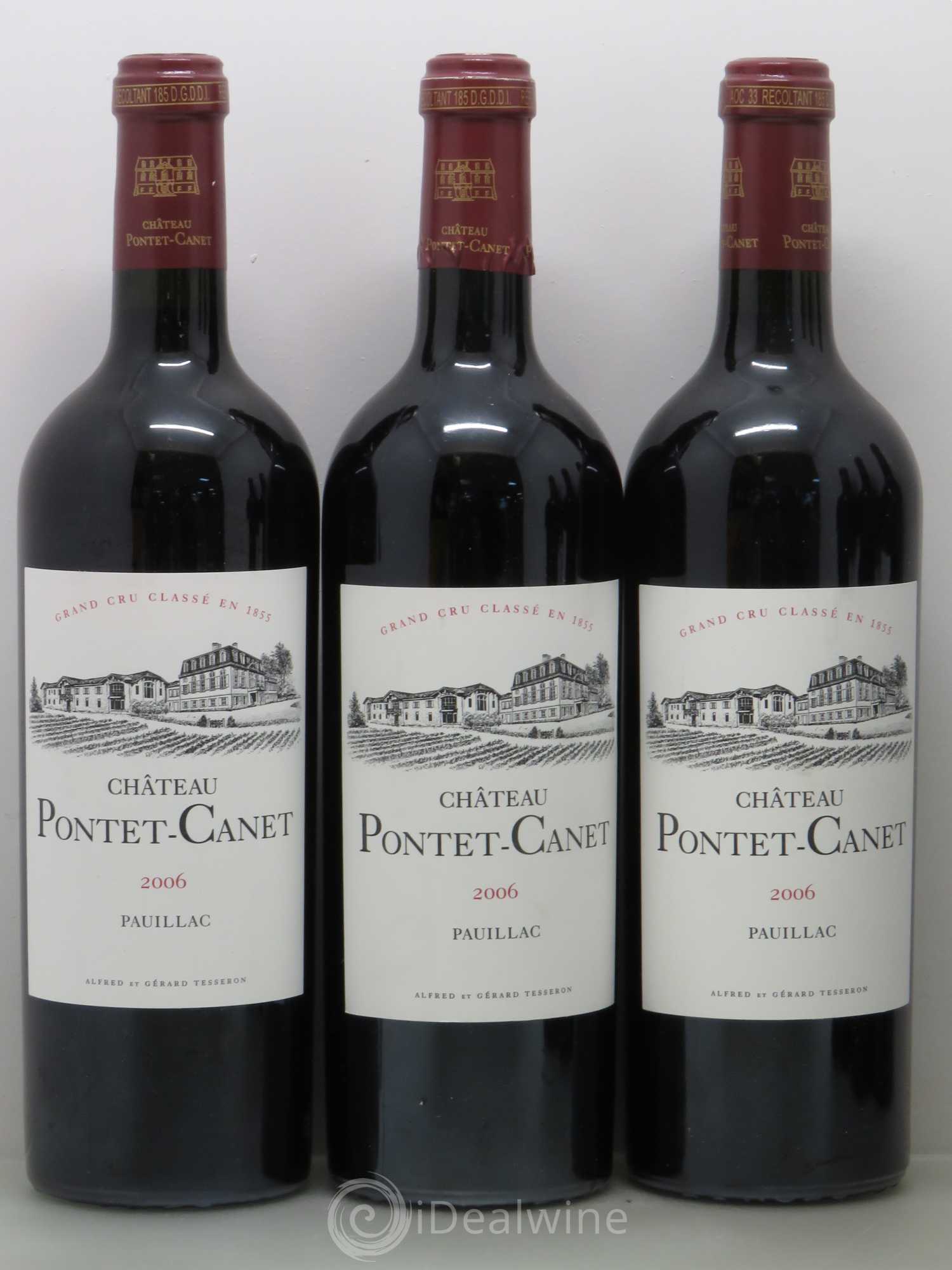 Château Pontet Canet 5ème Grand Cru Classé 2006 - Lot de 6 bouteilles - 1