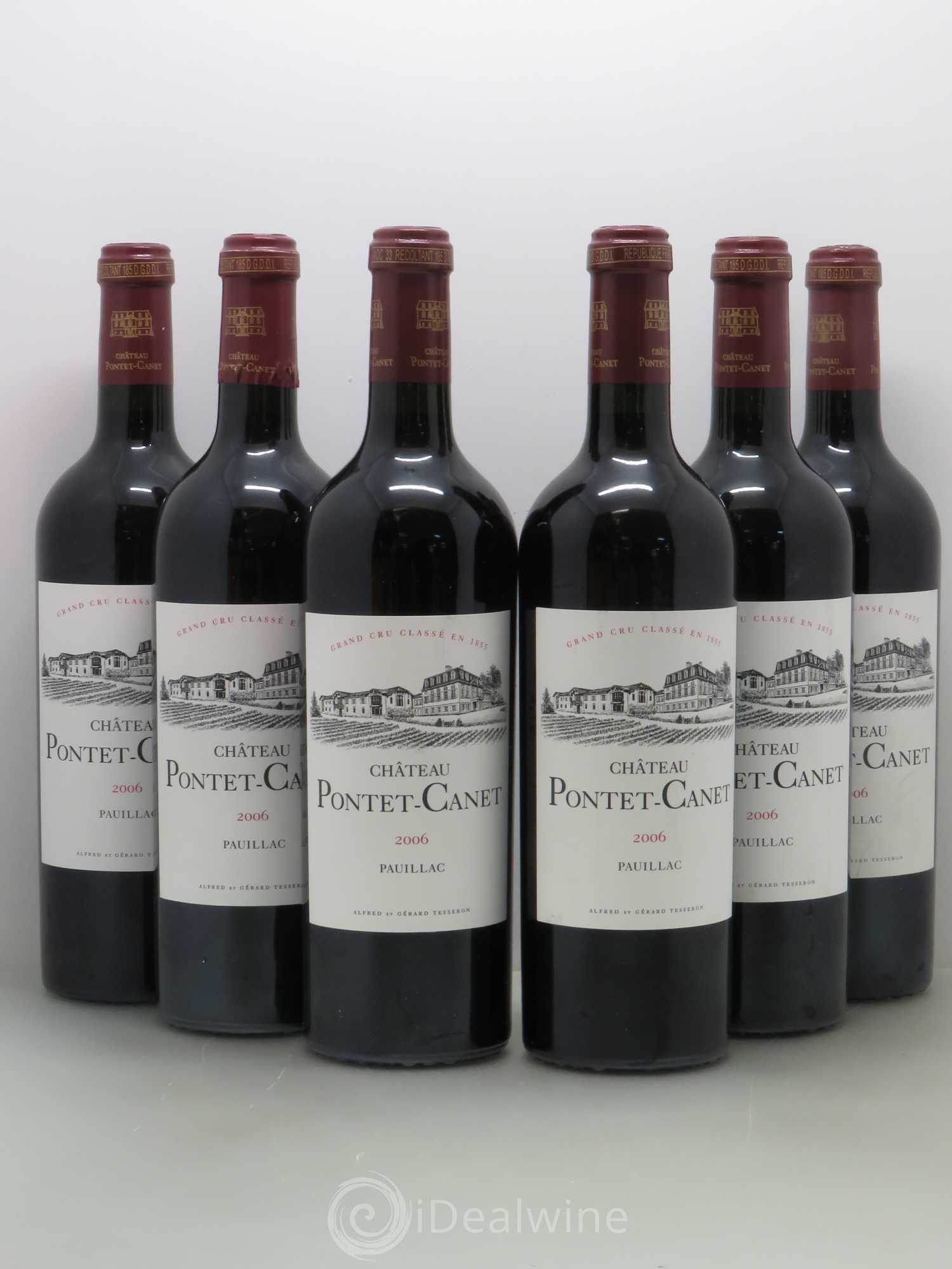 Château Pontet Canet 5ème Grand Cru Classé 2006 - Lot de 6 bouteilles - 0