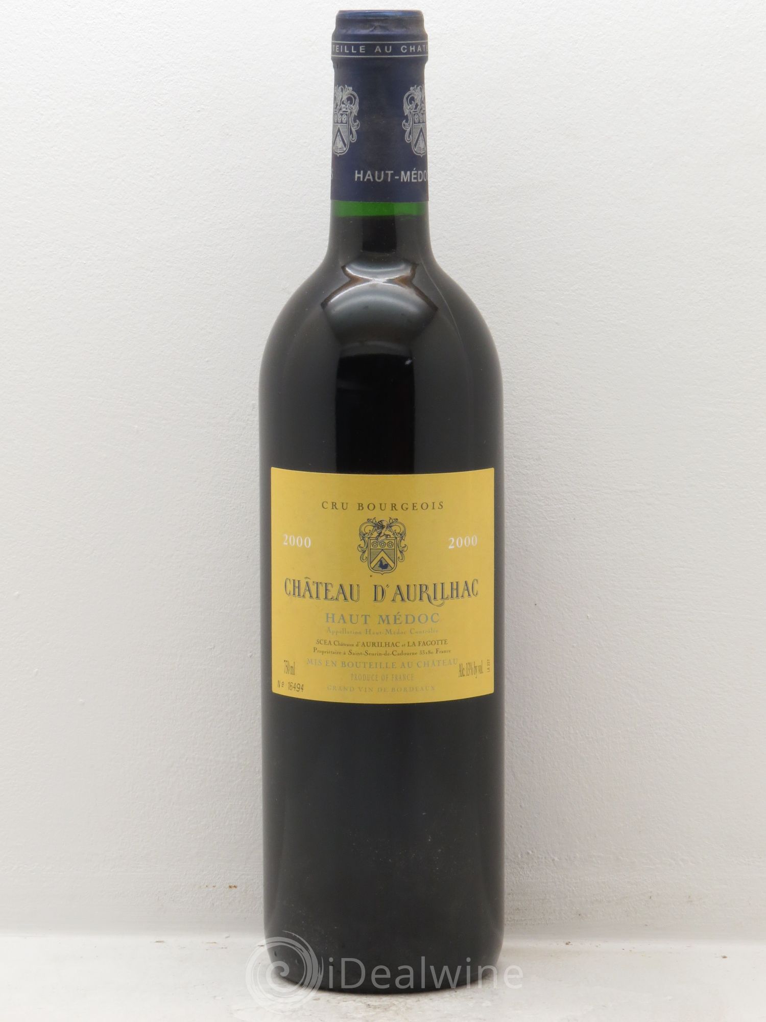 Château d' Aurilhac 2000 - Lot de 1 bouteille - 0
