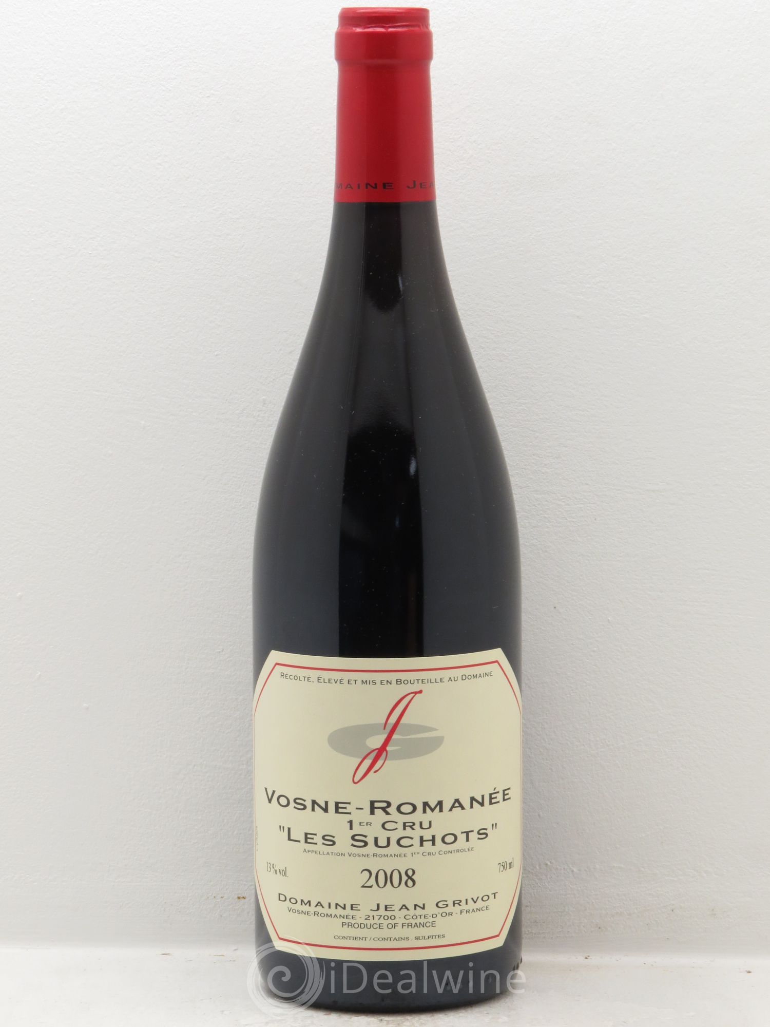 Vosne-Romanée 1er Cru Les Suchots Jean Grivot 2008 - Lot de 1 bouteille - 0